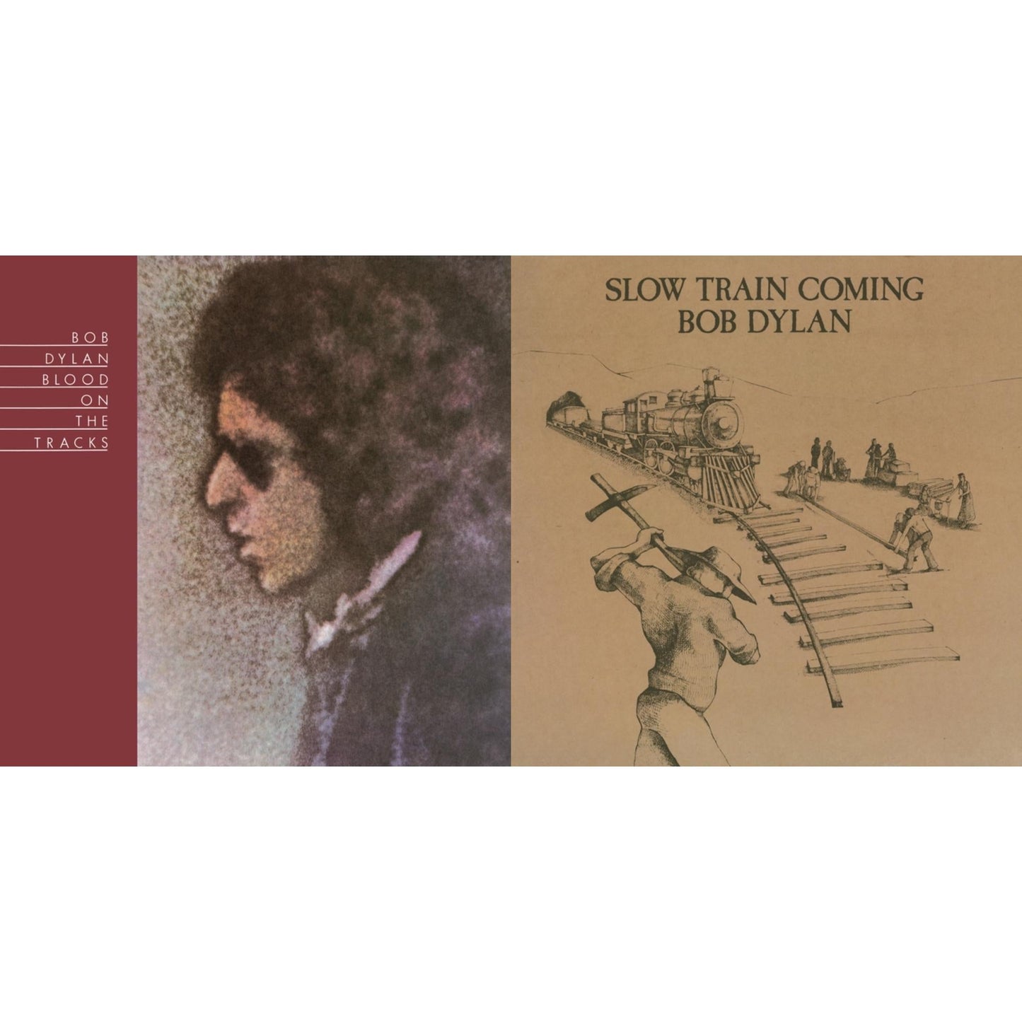 Bob Dylan - Blood On The Tracks (150G/Dl Insert) & Slow Train Coming (150G/Dl Card) - LP Vinyl Bundle