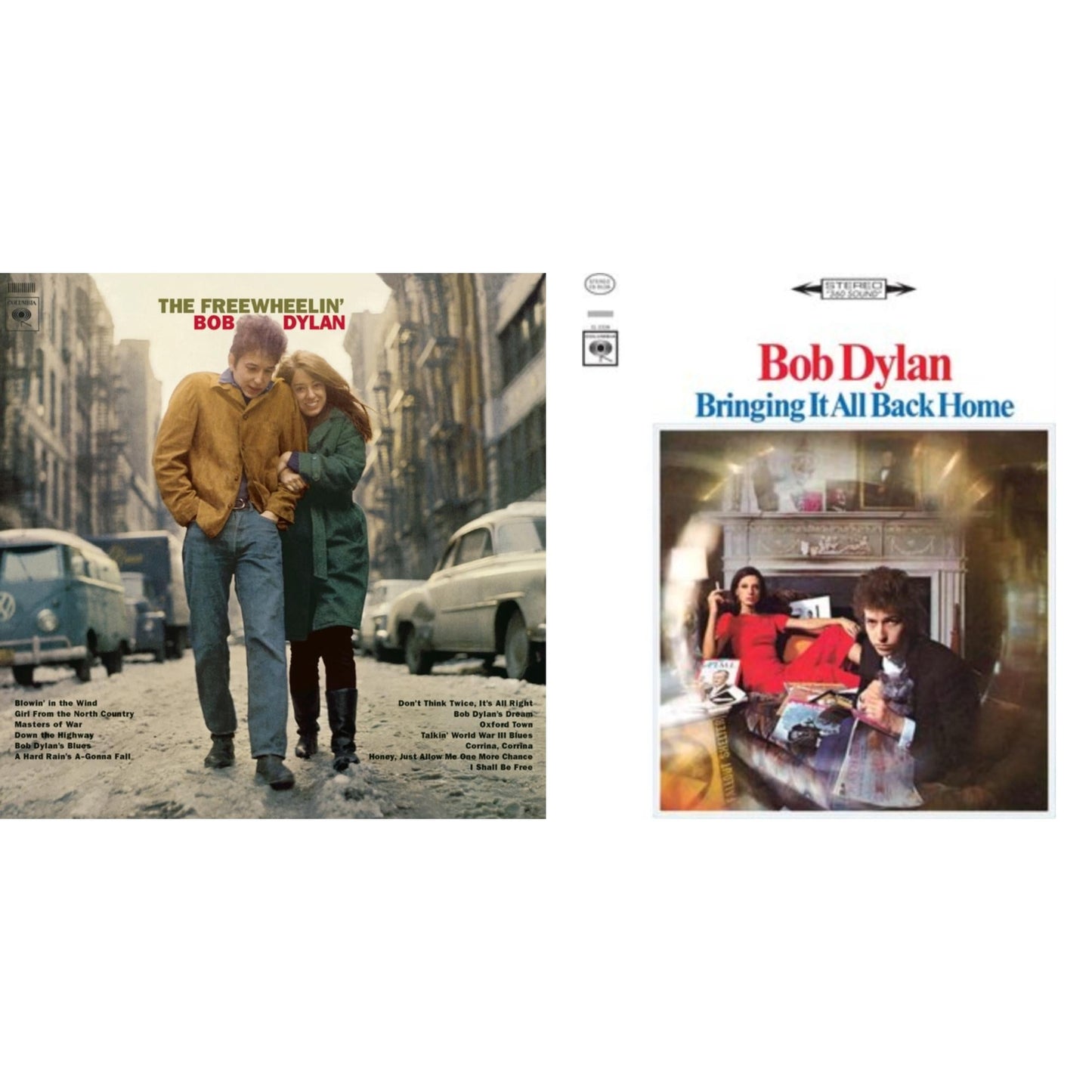 Bob Dylan - Bringing It All Back Home & Freewheelin Bob Dylan (140G/Dl Code) - LP Vinyl Bundle