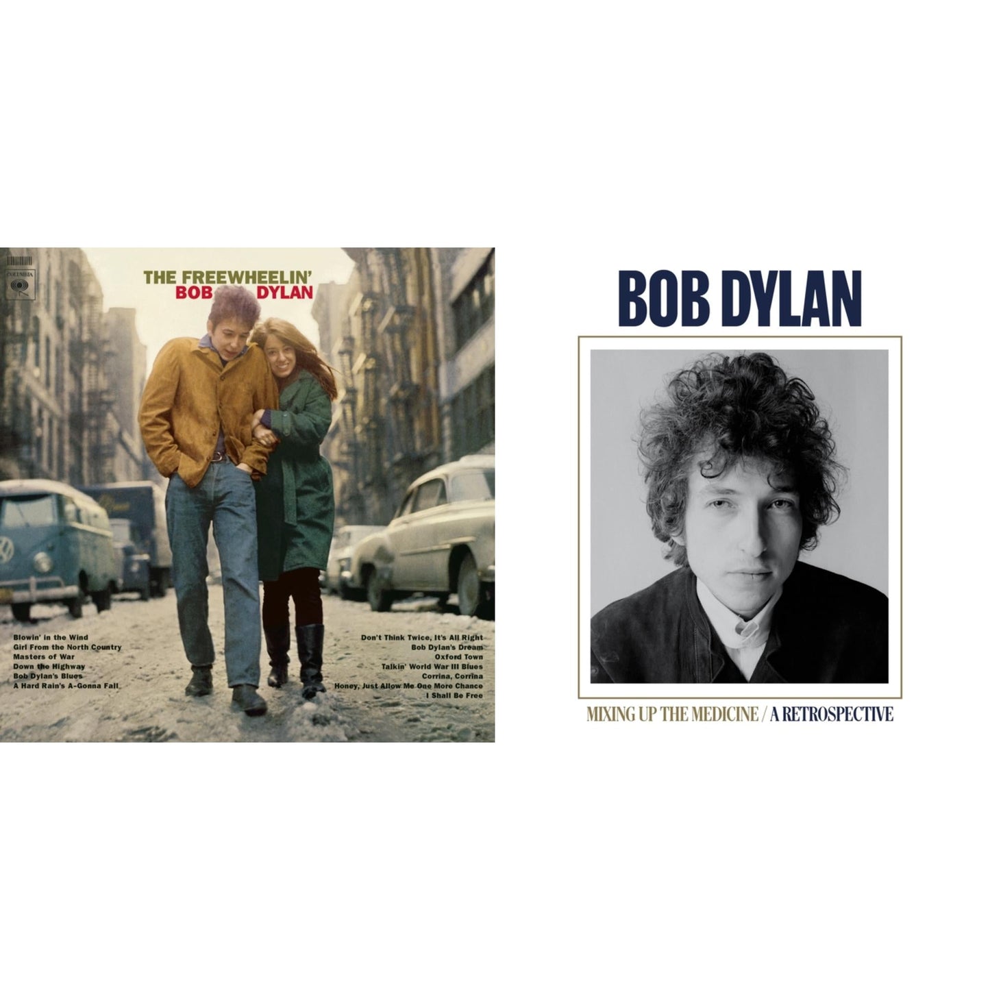 Bob Dylan - Mixing Up The Medicine & Freewheelin Bob Dylan (140G/Dl Code) - LP Vinyl Bundle