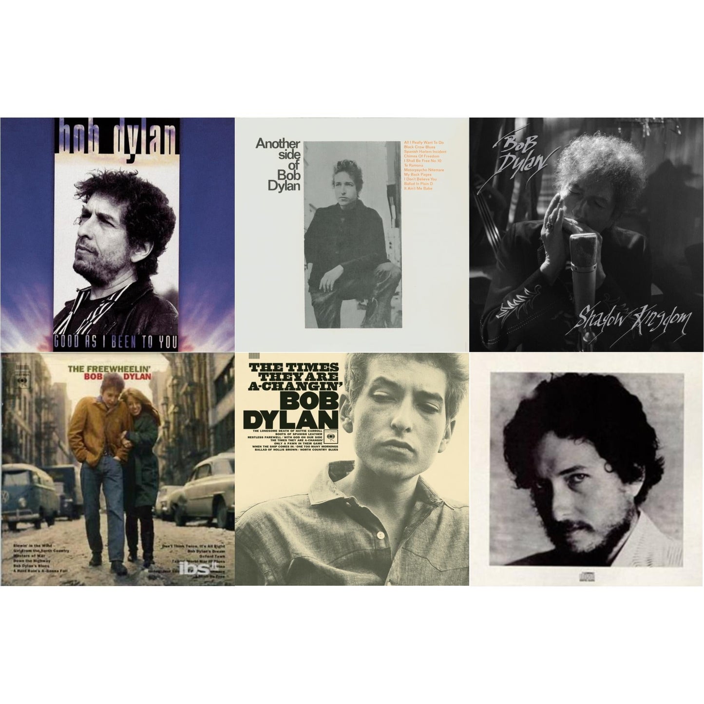 Bob Dylan - Shadow Kingdom & Freewheelin Bob Dylan & Times They Are A-Changin & New Morning & Good As I Been To You & Another Side Of Bob Dylan - CD Bundle