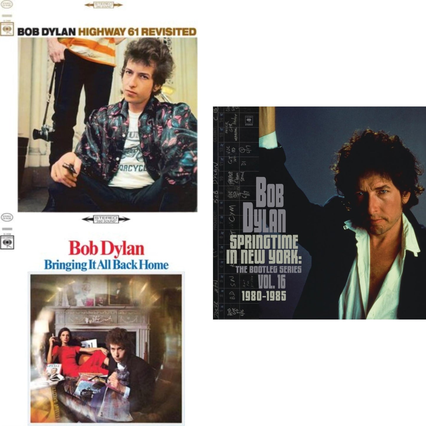 Bob Dylan - Springtime In New York: The Bootleg Series Vol. 16 (1980-1985) (2LP) & Bringing It All Back Home & Highway 61 Revisited
