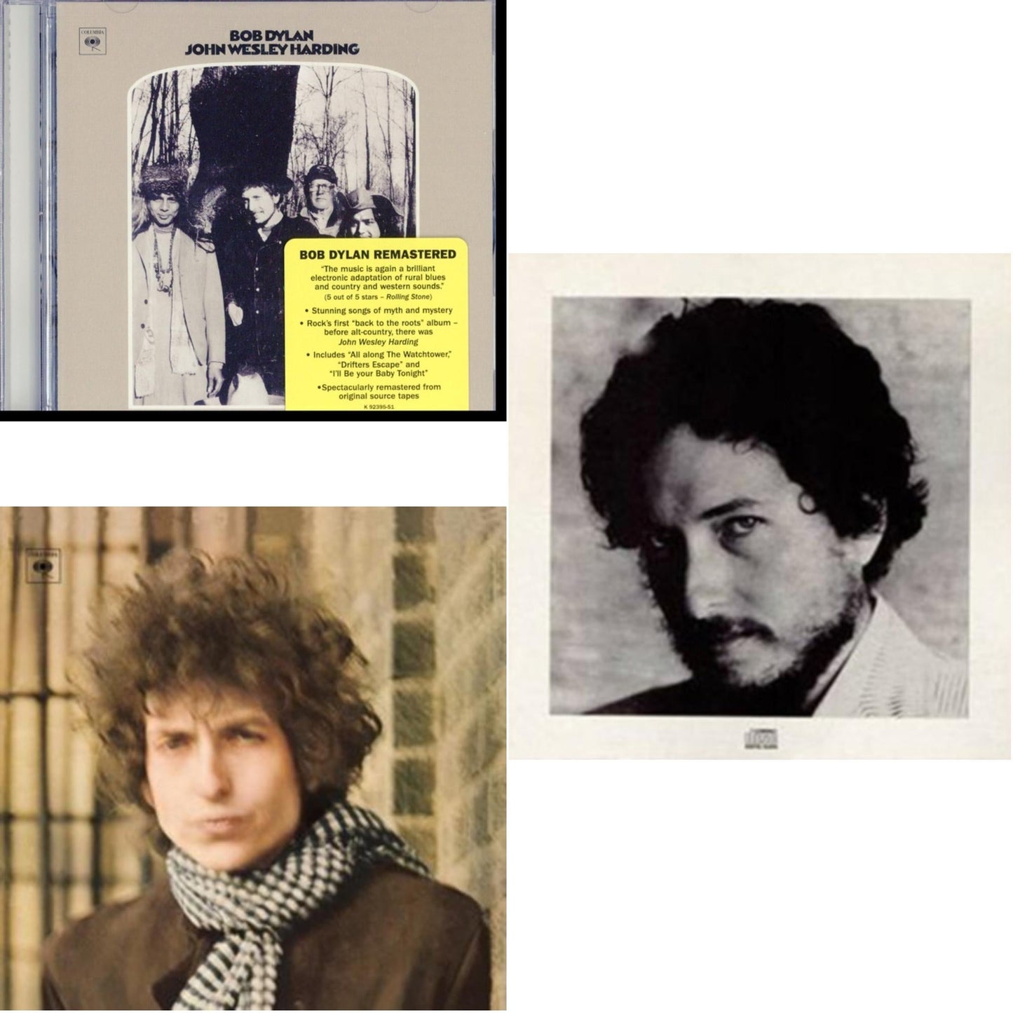 Bob Dylan - John Wesley Harding & Blonde On Blonde & New Morning - CD Bundle