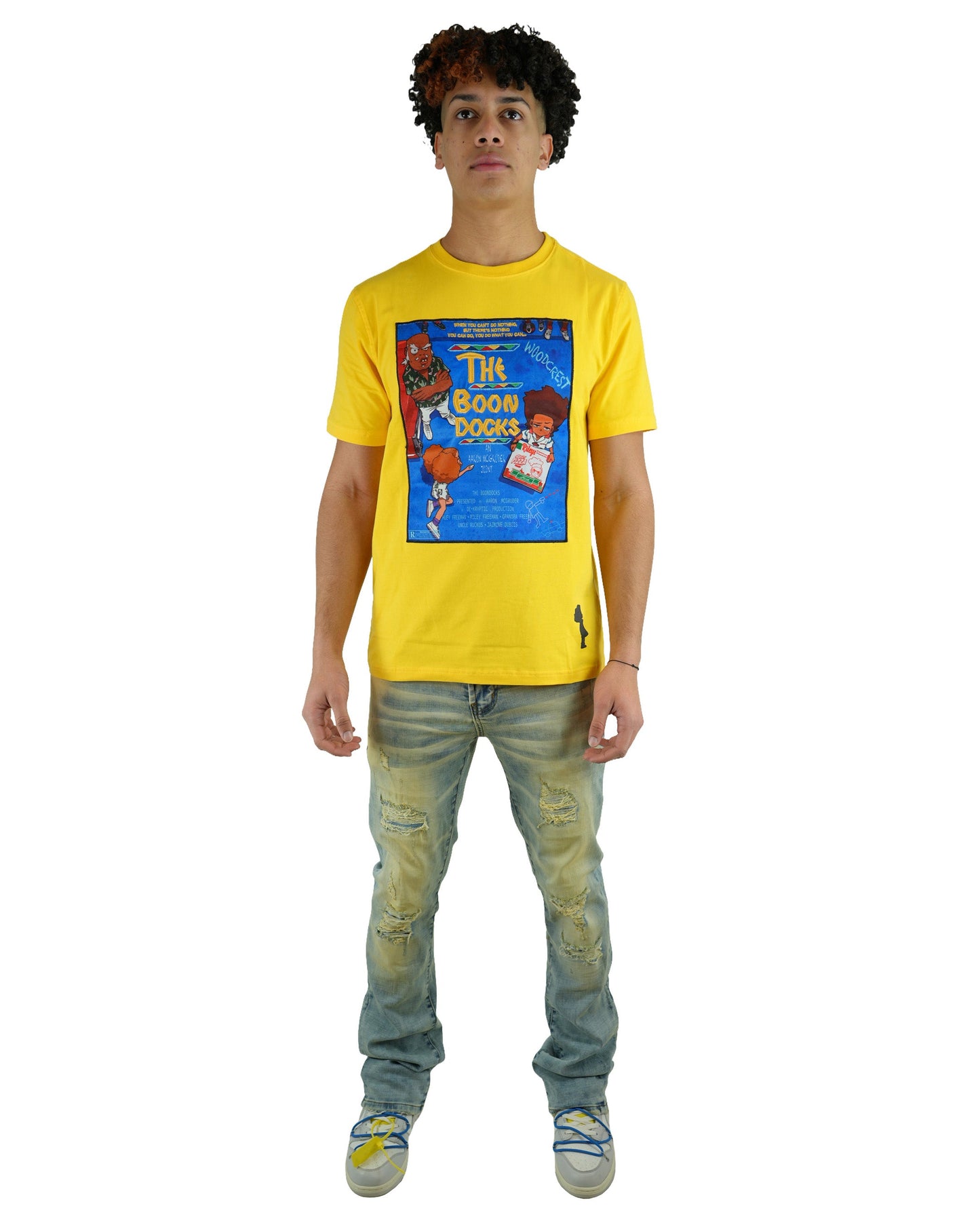 The Boondocks - Do The Right Thing Yellow Mens T Shirt