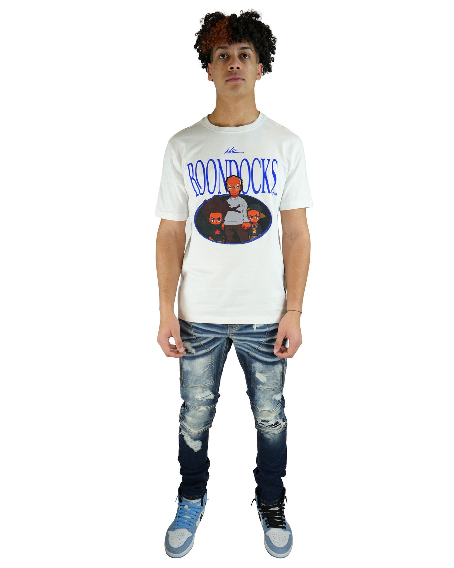 The Boondocks - Family Portrait White Mens T Shirt