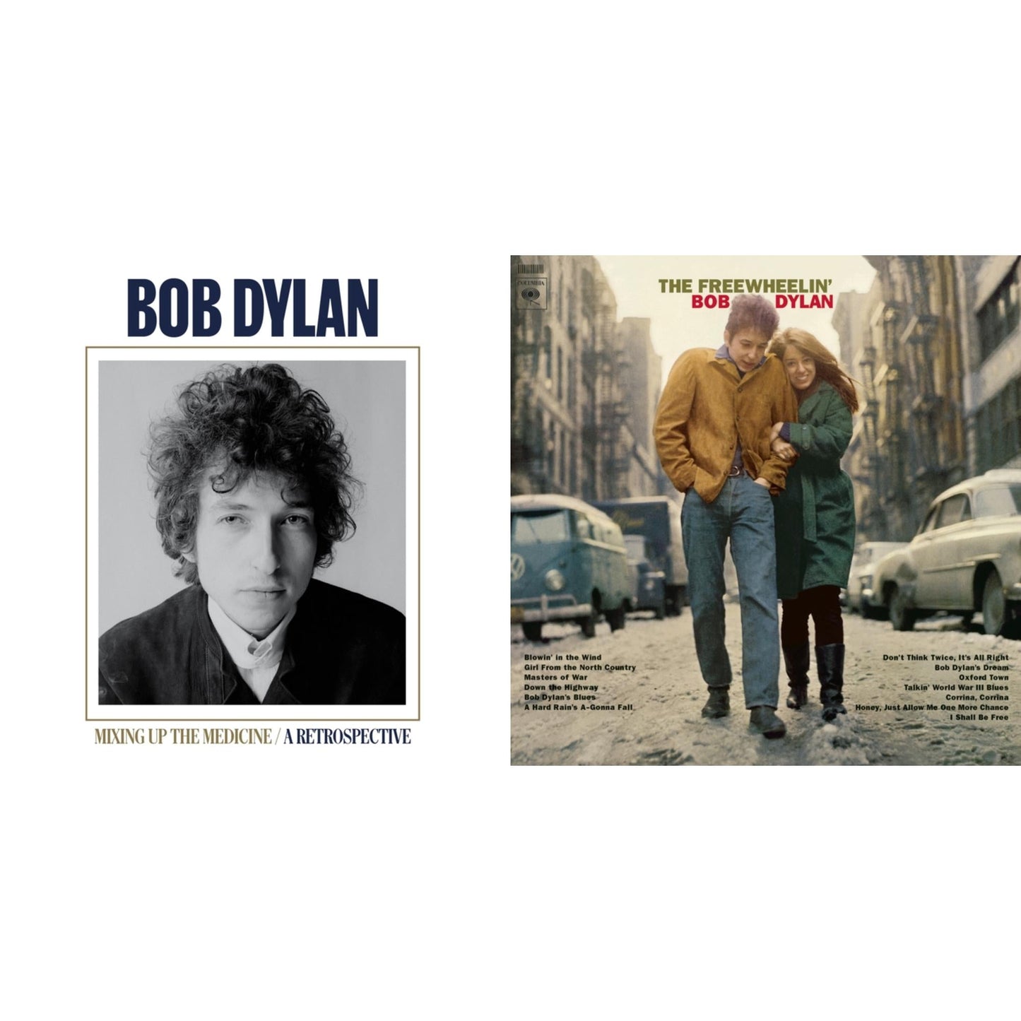 Bob Dylan - Mixing Up The Medicine & Freewheelin Bob Dylan (140G/Dl Code) - LP Vinyl Bundle