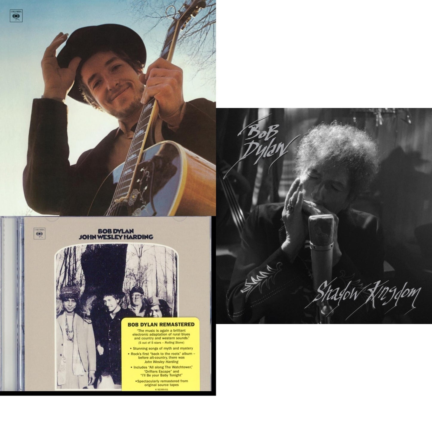 Bob Dylan - Shadow Kingdom & Nashville Skyline & John Wesley Harding - CD Bundle