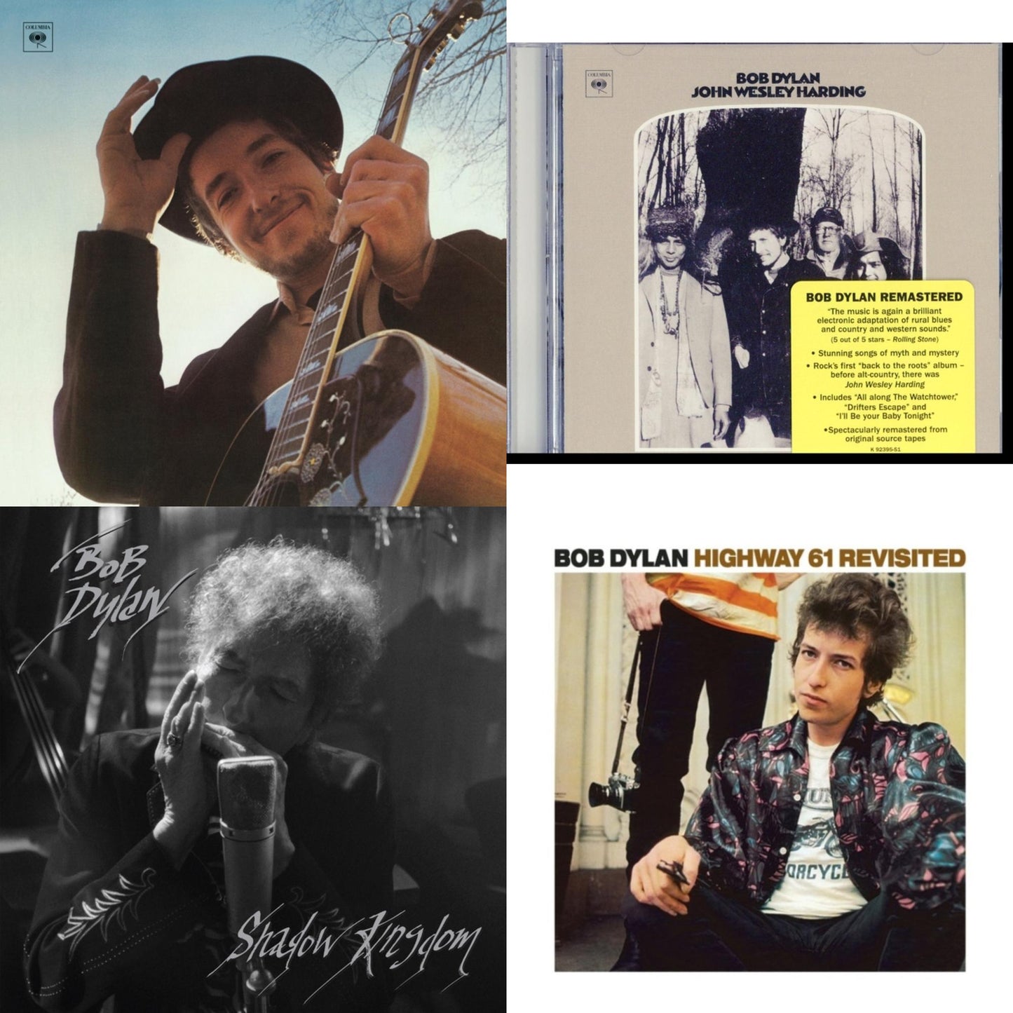 Bob Dylan - Shadow Kingdom & Nashville Skyline & John Wesley Harding & Highway 61 Revisited - CD Bundle