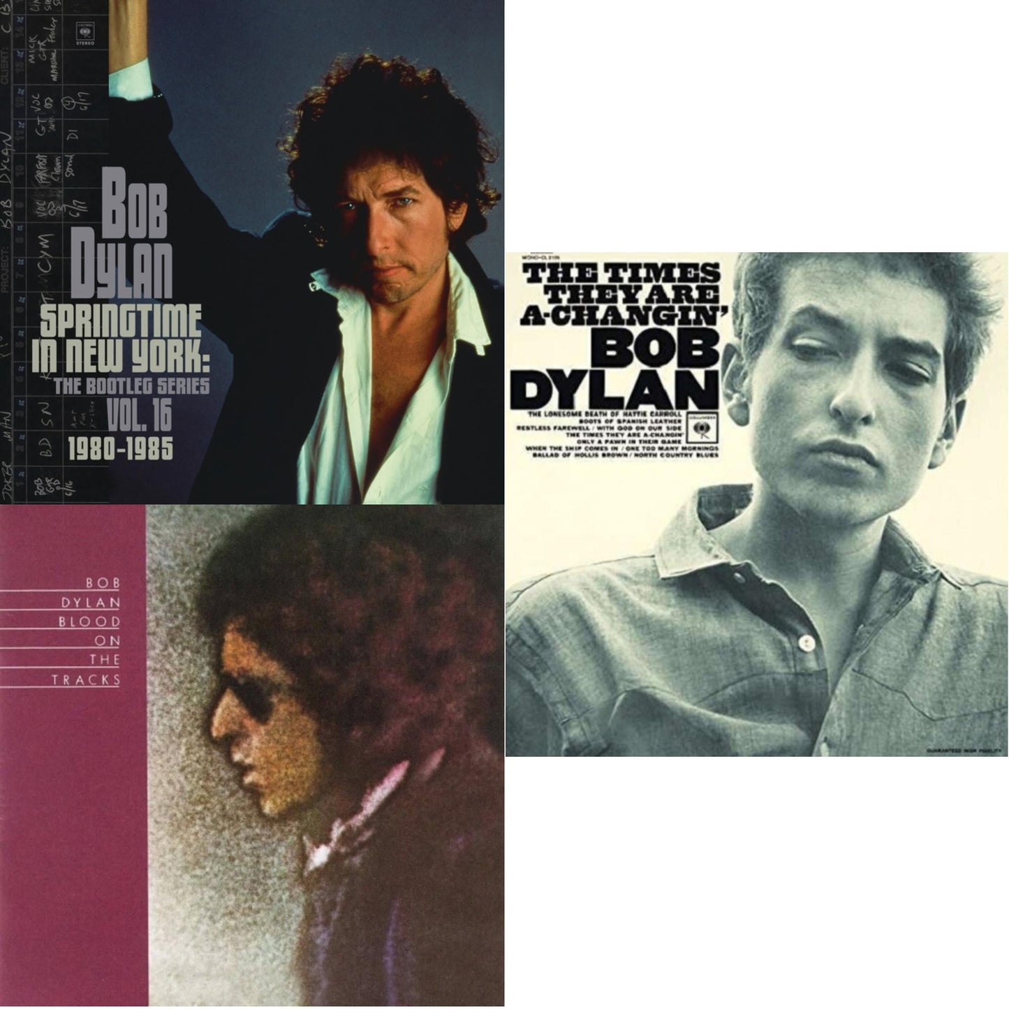 Bob Dylan - Springtime In New York: The Bootleg Series Vol. 16 (1980-1985) (2LP) & Blood On The Tracks & Times They Are A Changin