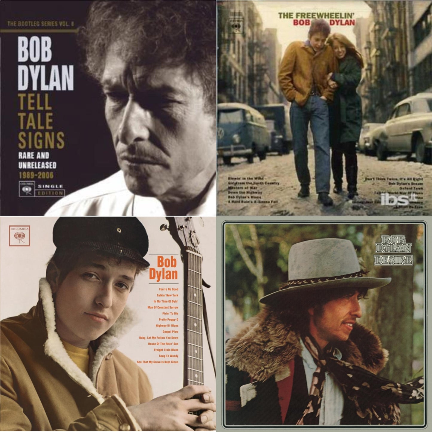 Bob Dylan - Desire & Freewheelin Bob Dylan & Bob Dylan & Tell Tale Signs: Bootleg Series Vol.8 - CD Bundle