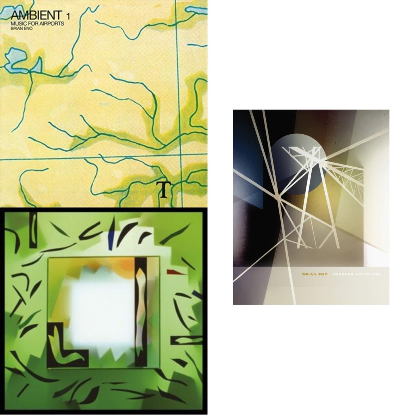 Brian Eno - Forever Voiceless (Crystal Clear LP Vinyl) & Ambient 1: Music For Airports & Shutov Assembly (2LP/Gatefold/Dl)