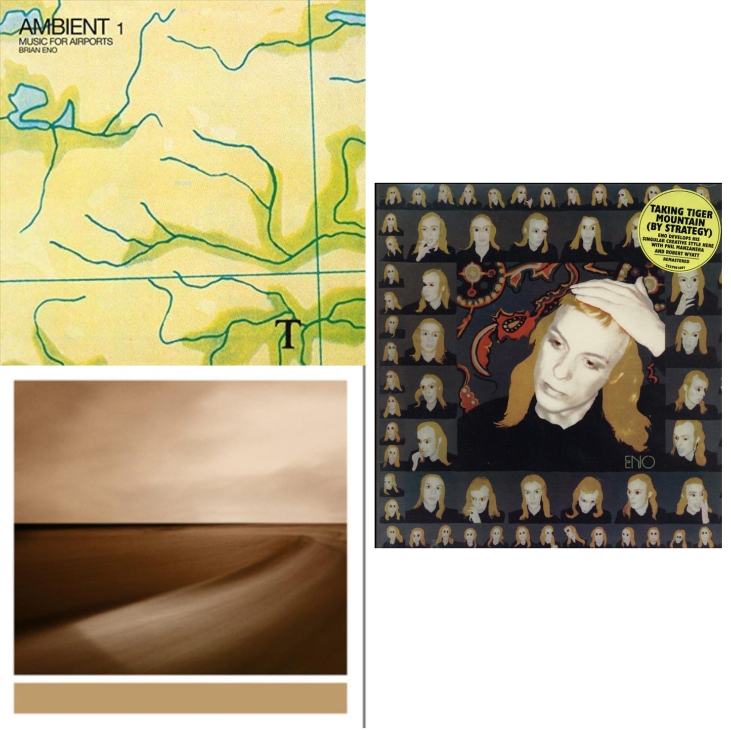 Brian Eno - Taking Tiger Mountain (By Strategy) (140G/2017 Master) & Ambient 1: Music For Airports & Small Craft On A Milk Sea (2LP/Dl Card)