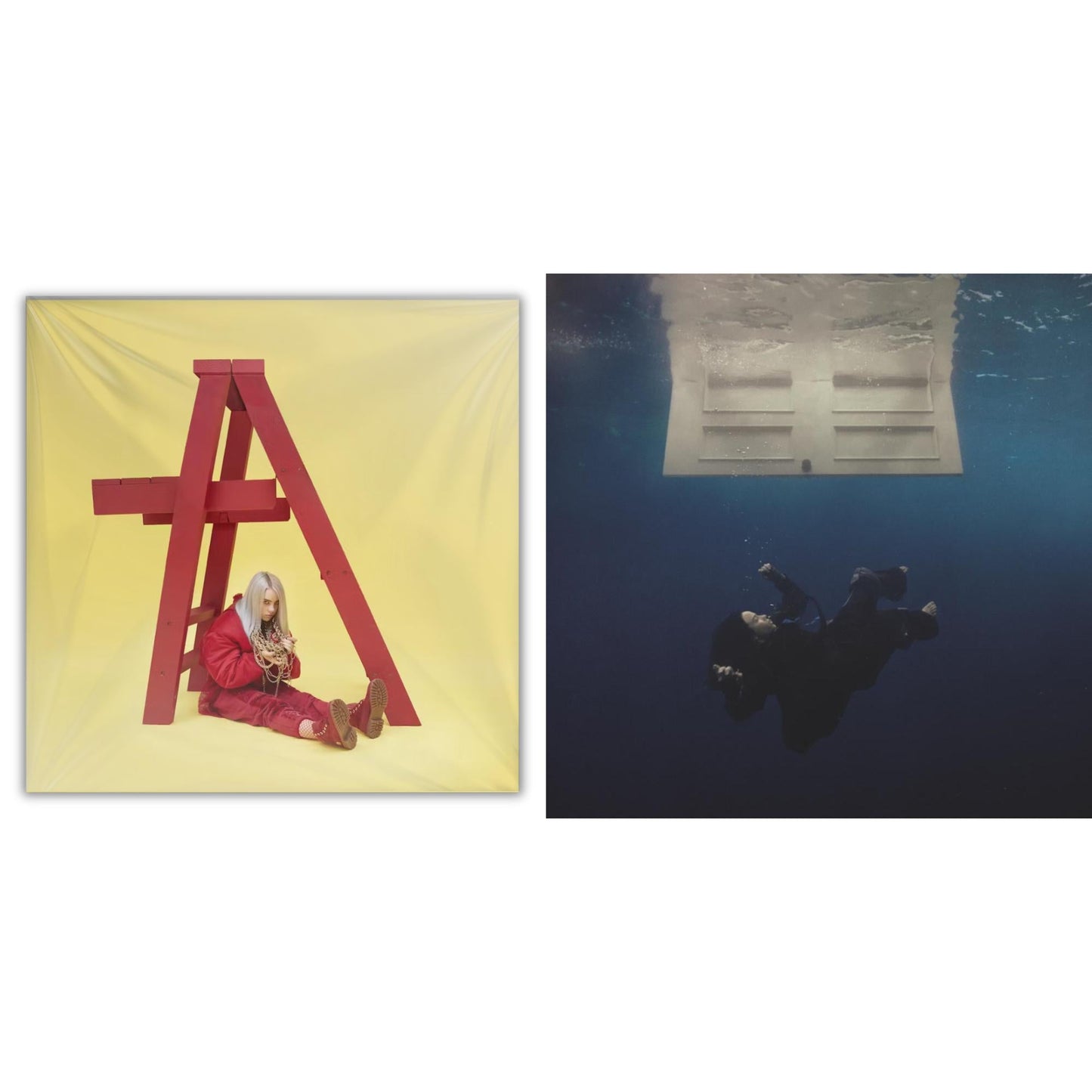 Billie Eilish - Hit Me Hard & Soft (Recycled Black LP Vinyl) & Billie Eilish - Dont Smile At Me (Black LP Vinyl)