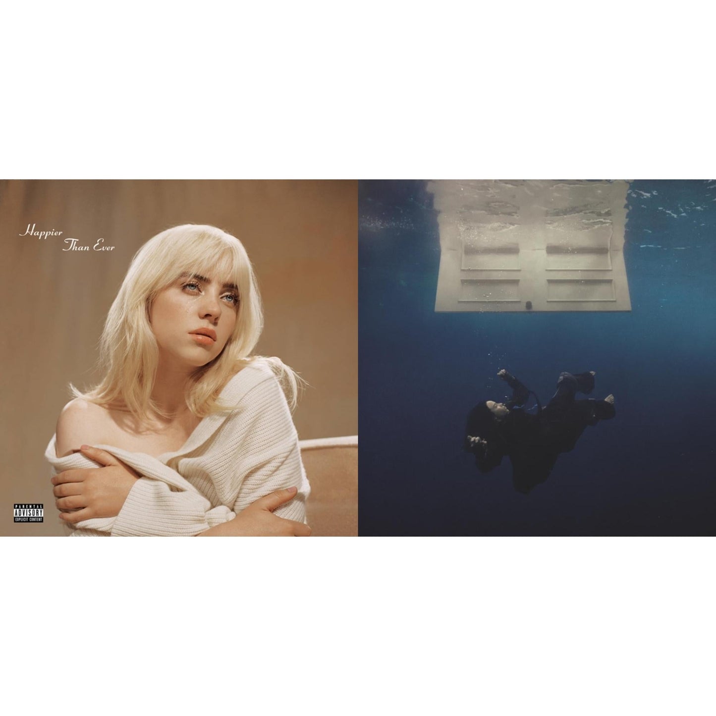 Billie Eilish - Happier Than Ever (2LP/Recycled Vinyl/Rainbow Foil Jacket) (Rsd) & Hit Me Hard & Soft (Recycled Black LP Vinyl)