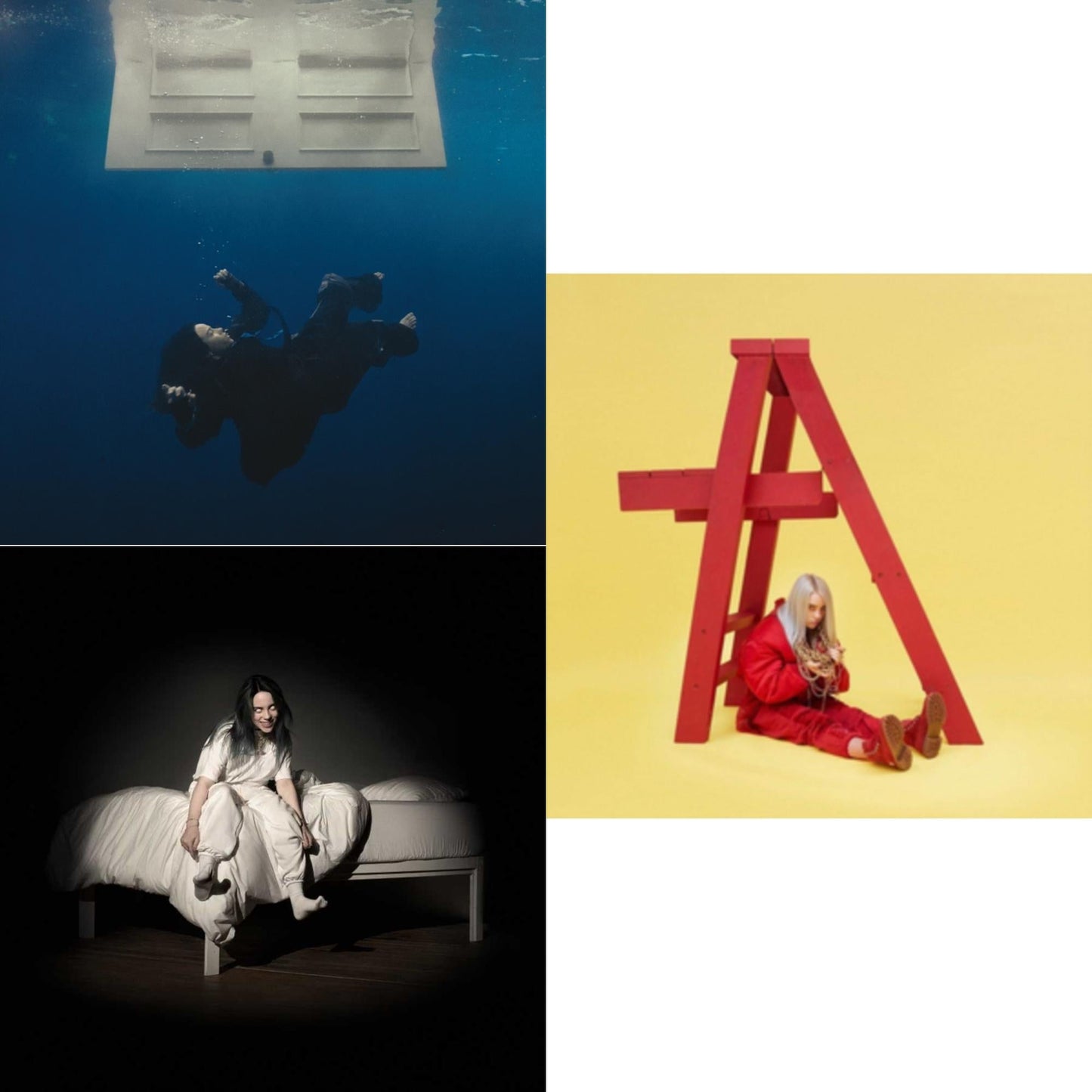Billie Eilish - Hit Me Hard & Soft & When We All Fall Asleep, Where Do We Go? & Dont Smile At Me - CD Bundle
