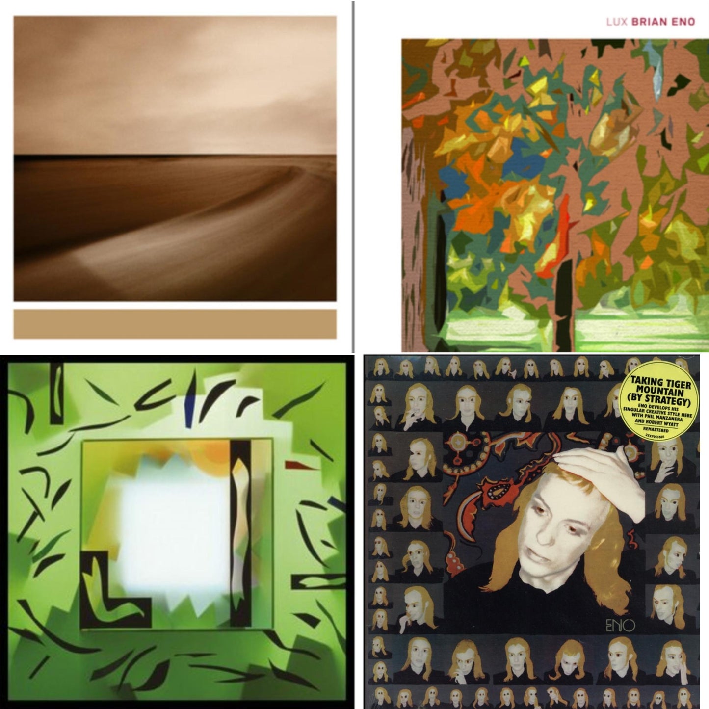 Brian Eno - Taking Tiger Mountain (By Strategy) (140G/2017 Master) & Lux (2LP/Gatefold/Dl) & Shutov Assembly (2LP/Gatefold/Dl) & Small Craft On A Milk Sea (2LP/Dl Card)