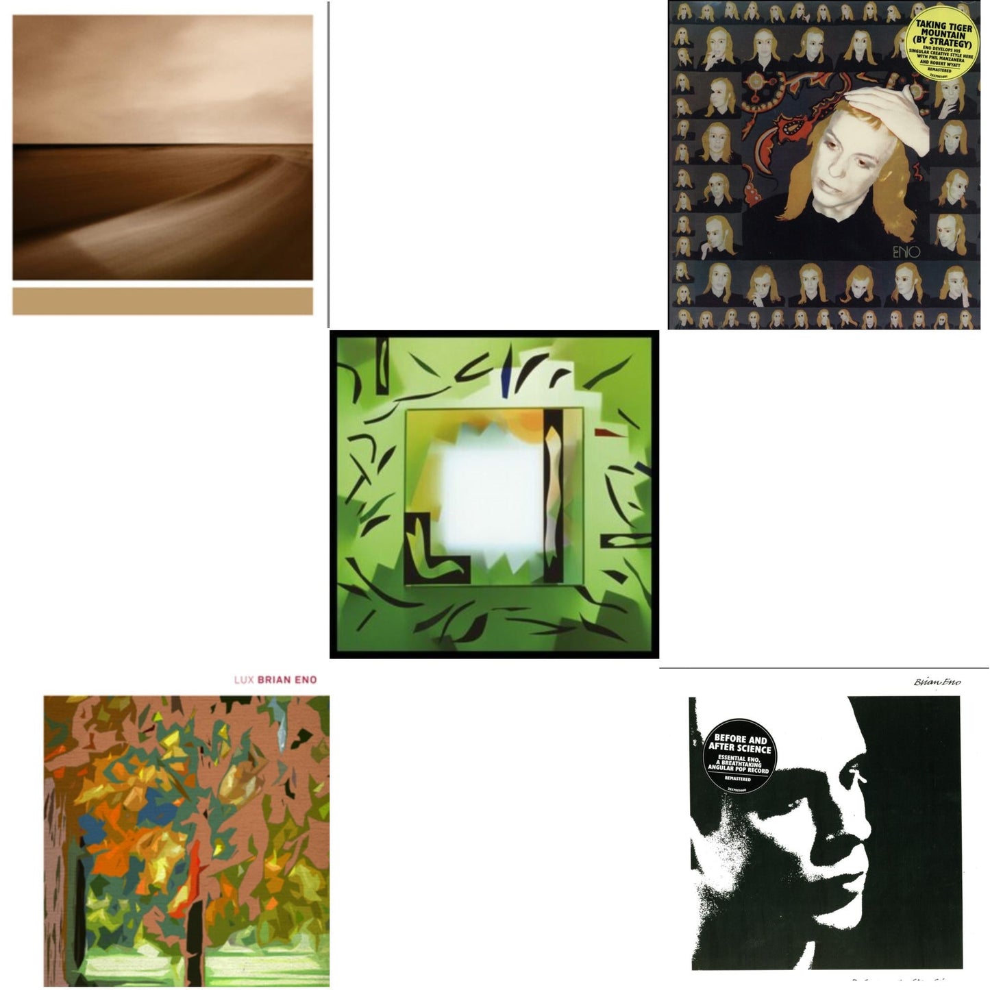 Brian Eno - Before And After Science (140G/2017 Master) & Taking Tiger Mountain (By Strategy) (140G/2017 Master) & Lux (2LP/Gatefold/Dl) & Shutov Assembly (2LP/Gatefold/Dl) & Small Craft On A Milk Sea (2LP/Dl Card)