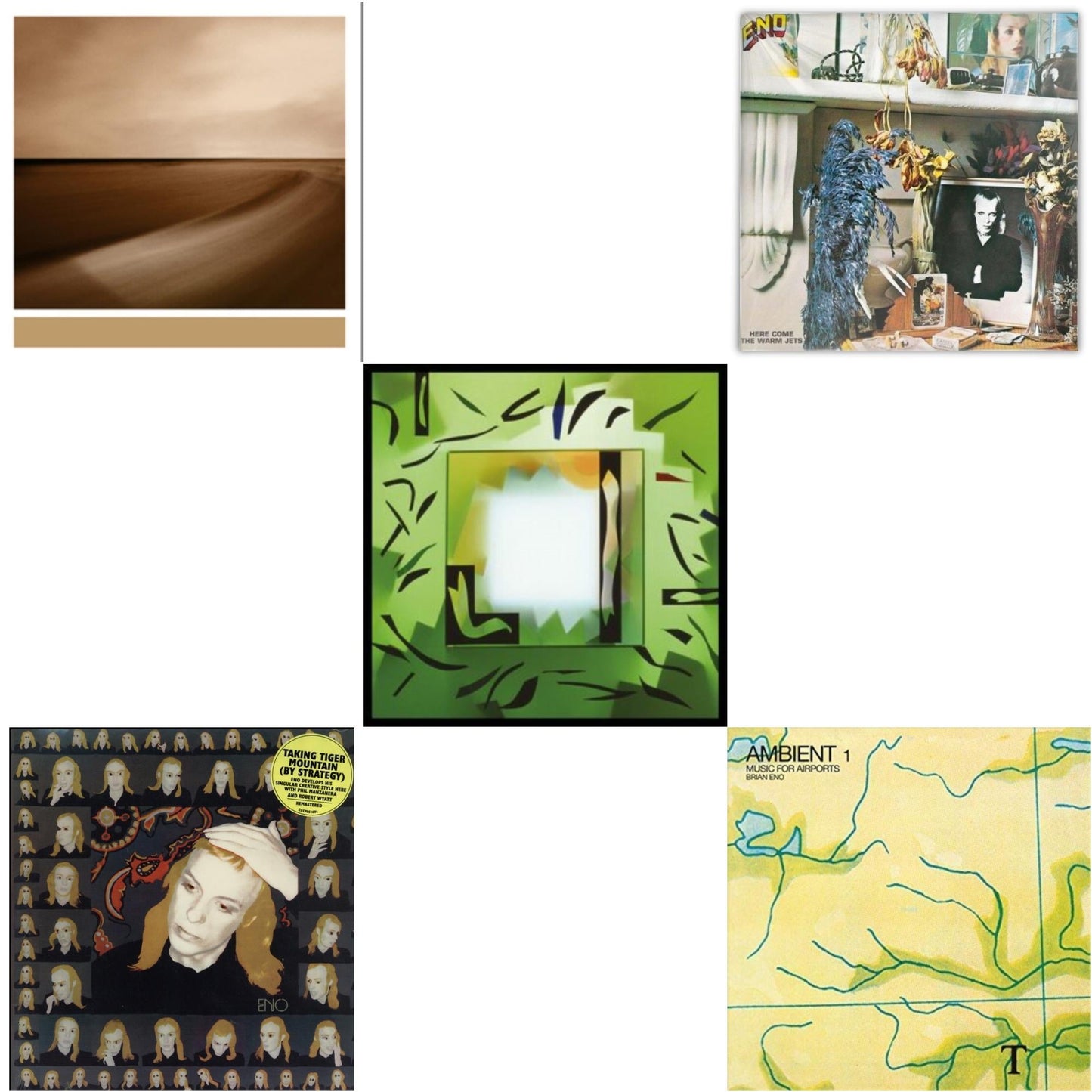 Brian Eno - Small Craft On A Milk Sea (2LP/Dl Card) & Taking Tiger Mountain (By Strategy) (140G/2017 Master) & Shutov Assembly (2LP/Gatefold/Dl) & Here Come The Warm Jets (140G/2017 Master) & Ambient 1: Music For Airports