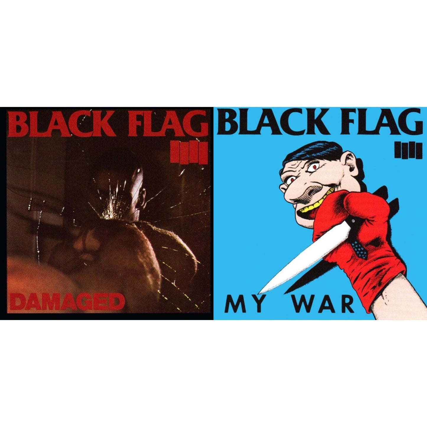 Black Flag - Damaged & My War - LP Vinyl Bundle