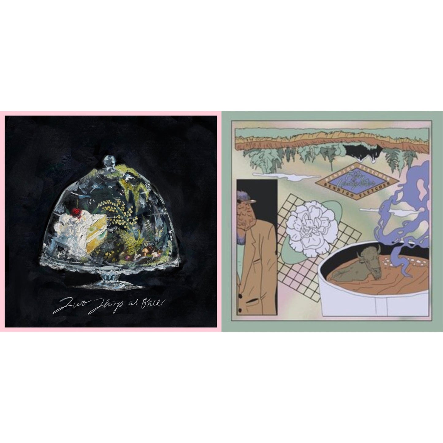 Bendigo Fletcher - Two Things At Once (White LP Vinyl) & Fits Of Laughter