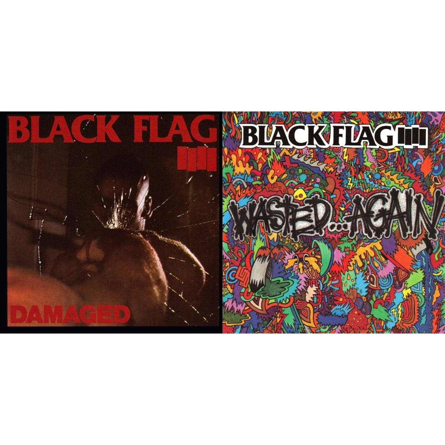 Black Flag - Damaged & Wasted Again - LP Vinyl Bundle