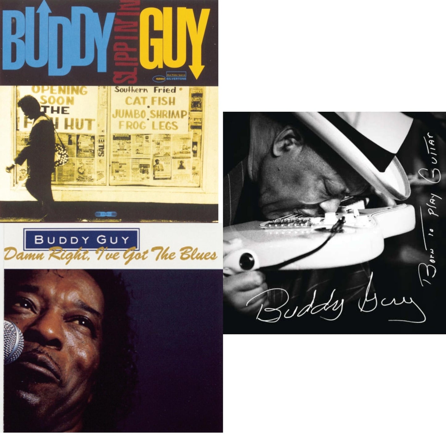 Buddy Guy - Slippin In & Damn Right I've Got The Blues & Born To Play Guitar - CD Bundle