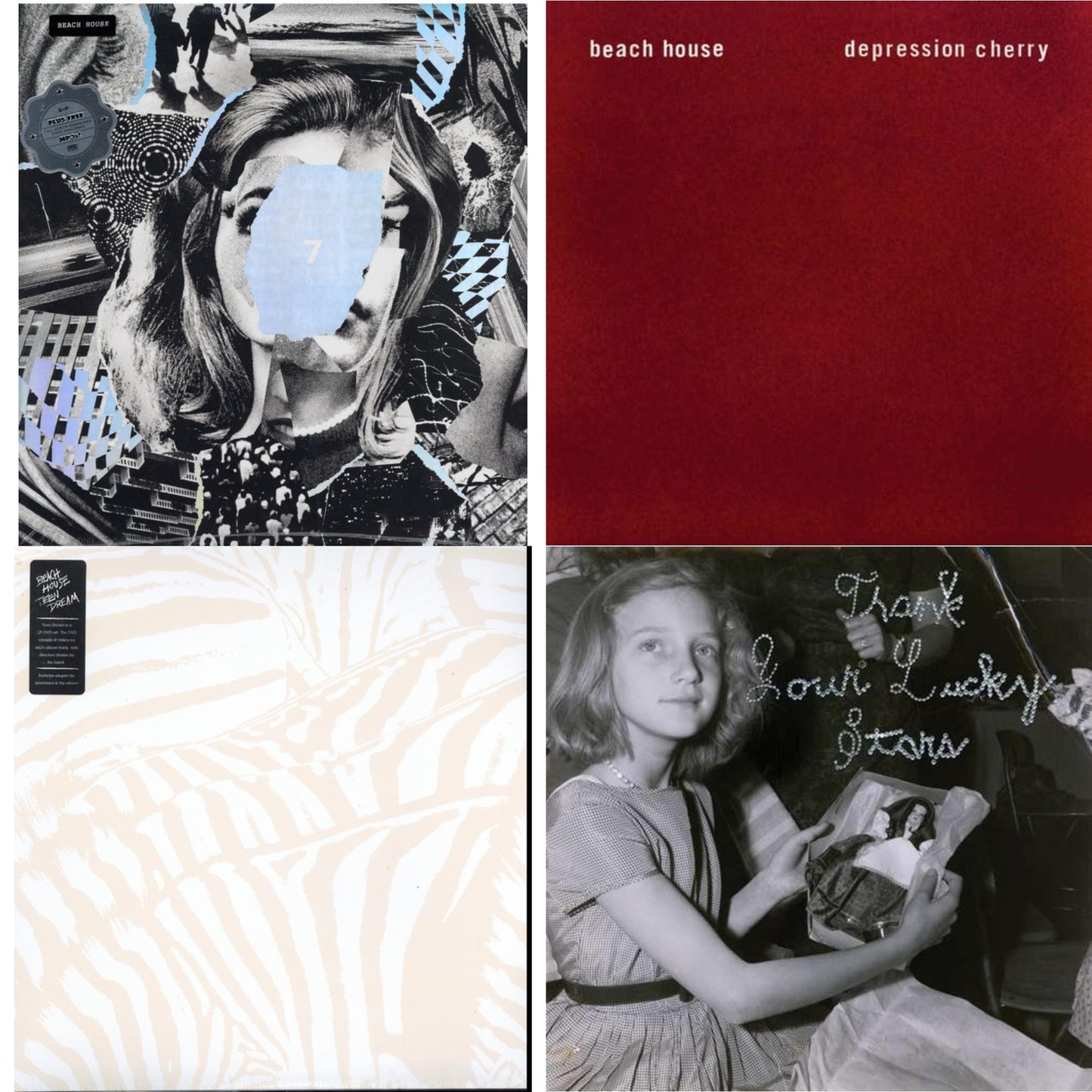 Beach House - Teen Dream & Depression Cherry (Dl Card) & Thank Your Lucky Stars (Dl Card) & 7 - LP Vinyl Bundle
