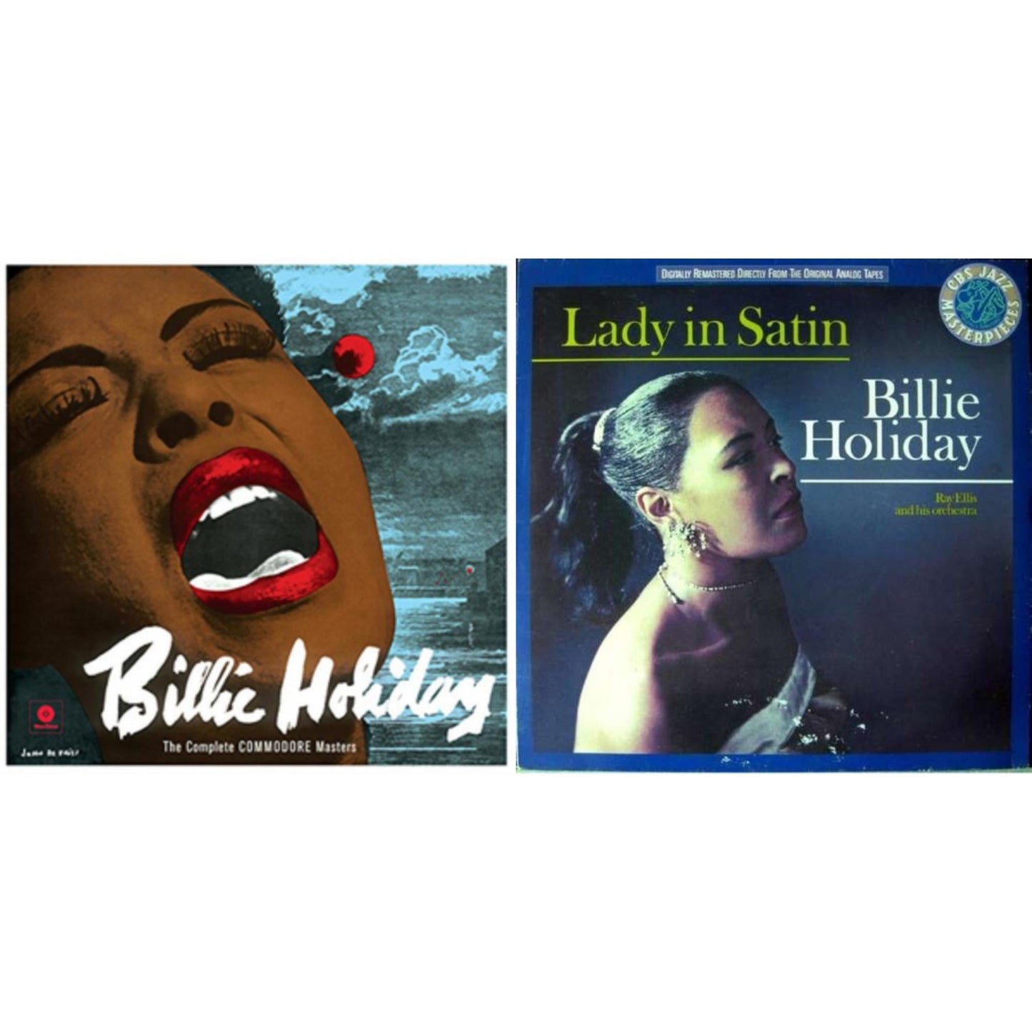Billie Holiday - Complete Commodore Masters & Lady In Satin - LP Vinyl Bundle