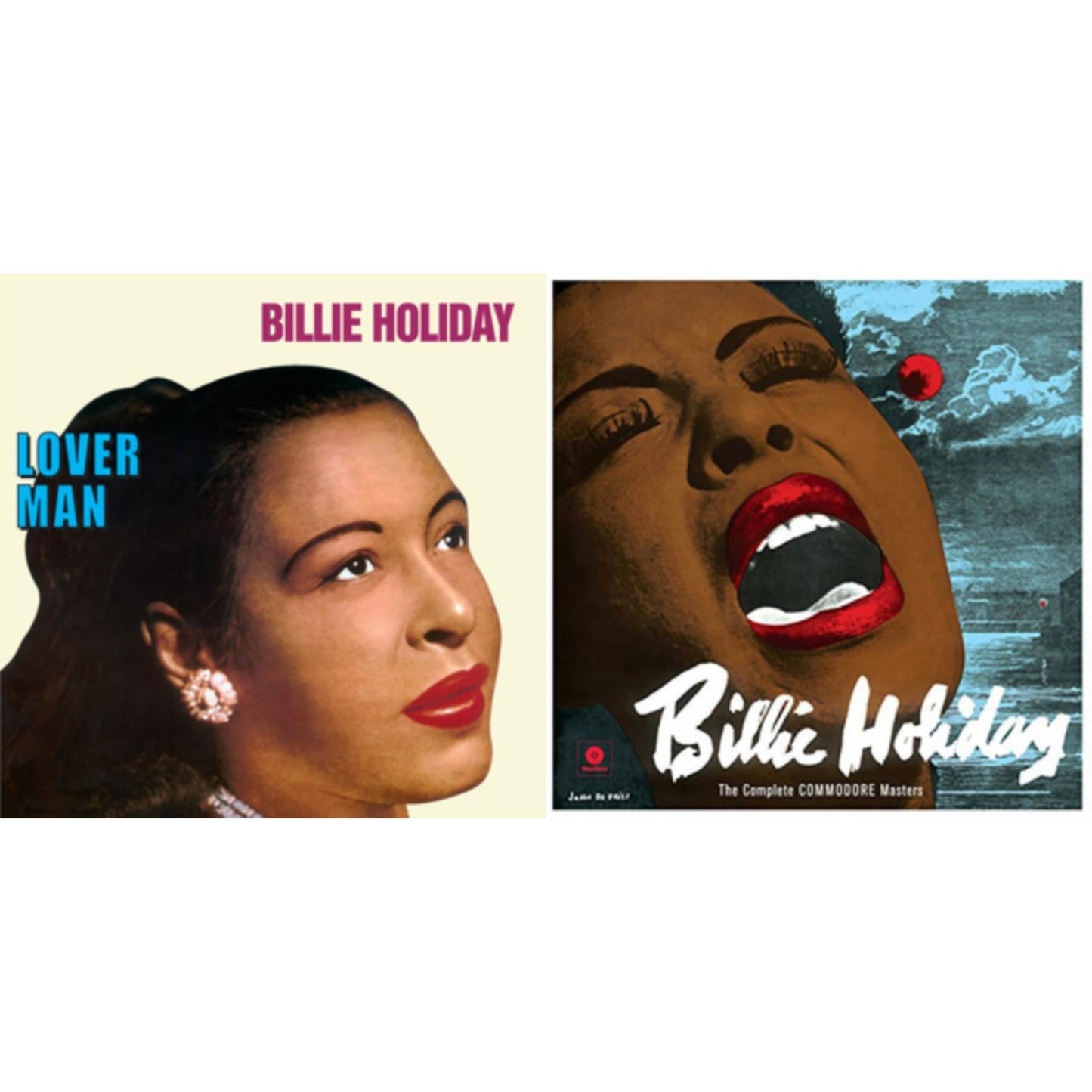 Billie Holiday - Lover Man & Complete Commodore Masters - LP Vinyl Bundle