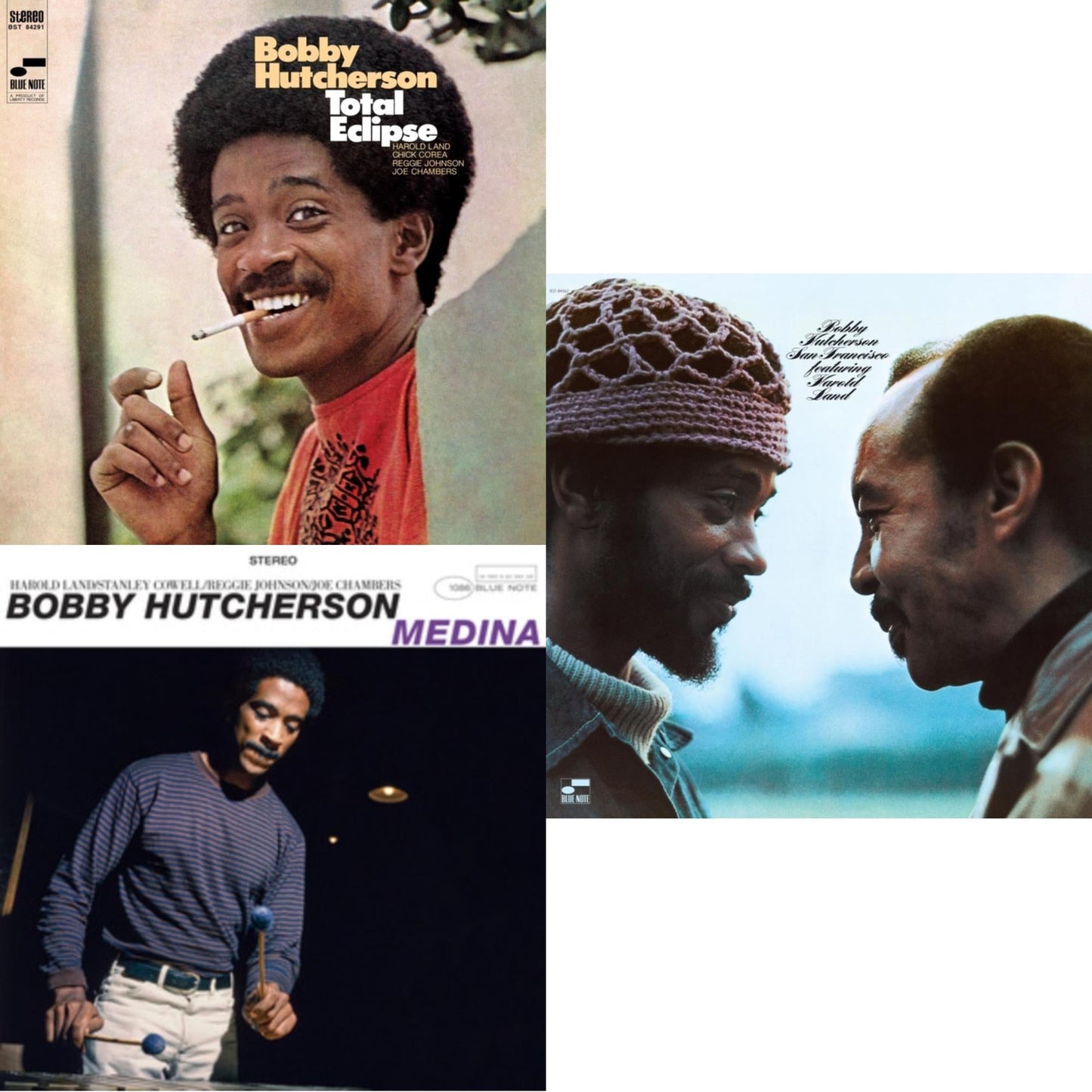 Bobby Hutcherson - Total Eclipse (Blue Note Tone Poet Series) & Medina (Blue Note Tone Poet Series) & San Francisco (Blue Note Classic LP Vinyl Series)