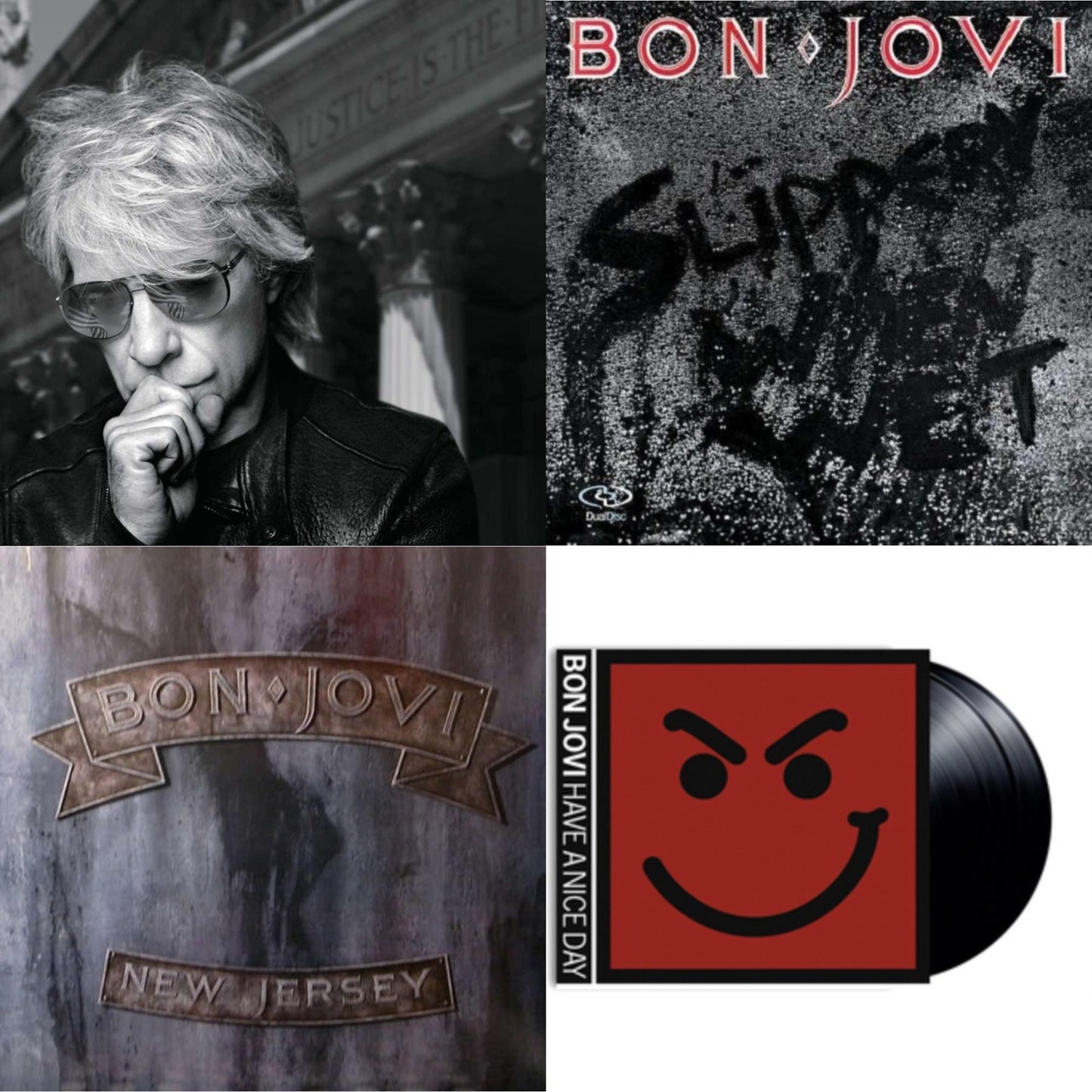 Bon Jovi - 2020 (2LP/Gold Vinyl) & Slippery When Wet (180G) & New Jersey (180G) & Have A Niceday (180G)