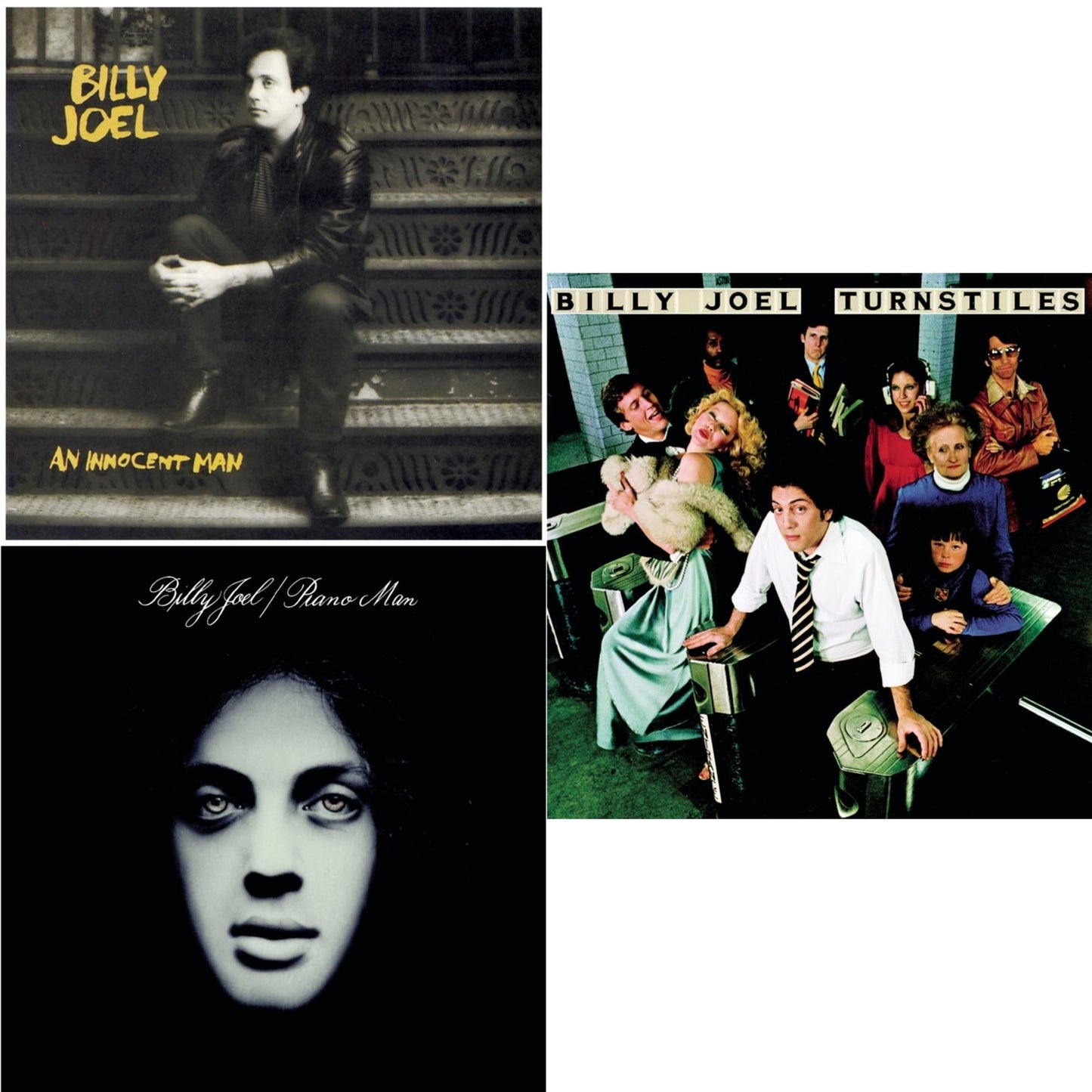 Billy Joel - Turnstiles & An Innocent Man & Piano Man - CD Bundle