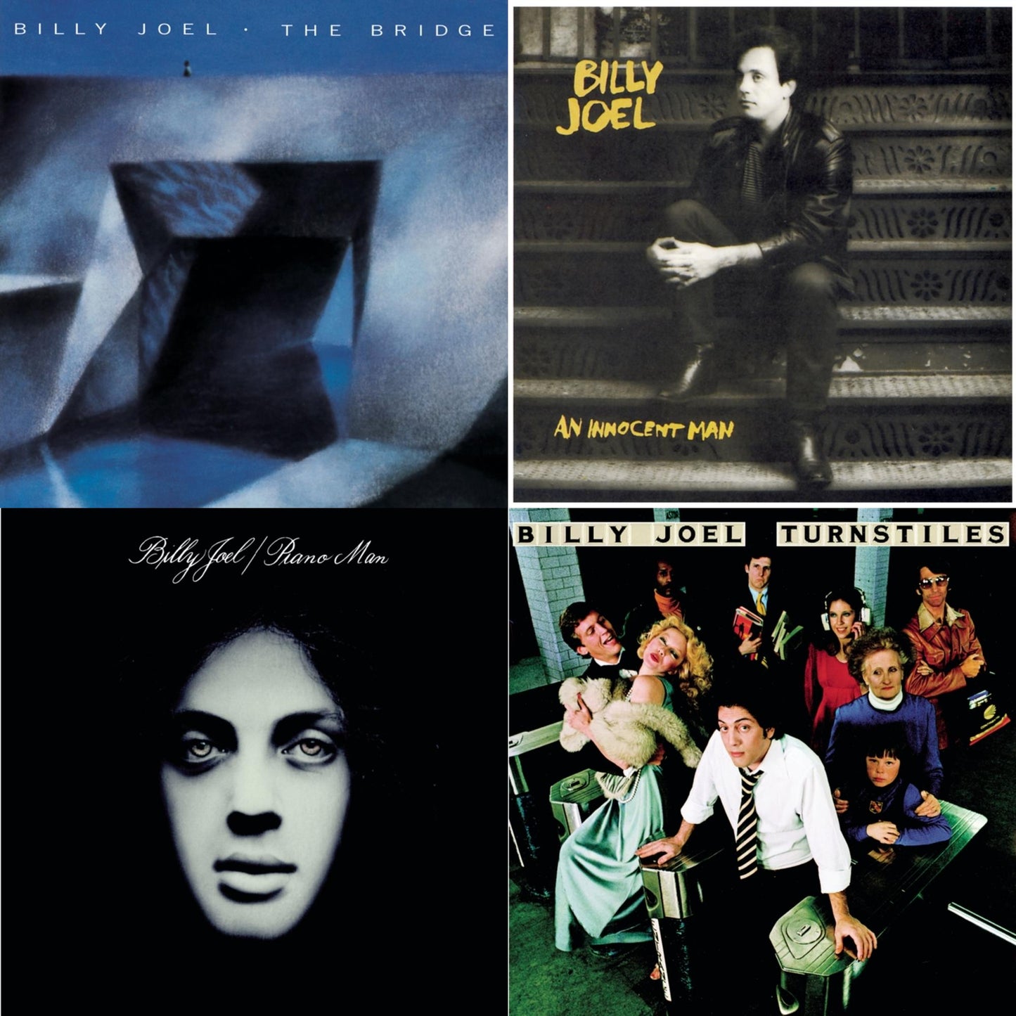 Billy Joel - Turnstiles & Bridge & An Innocent Man & Piano Man - CD Bundle