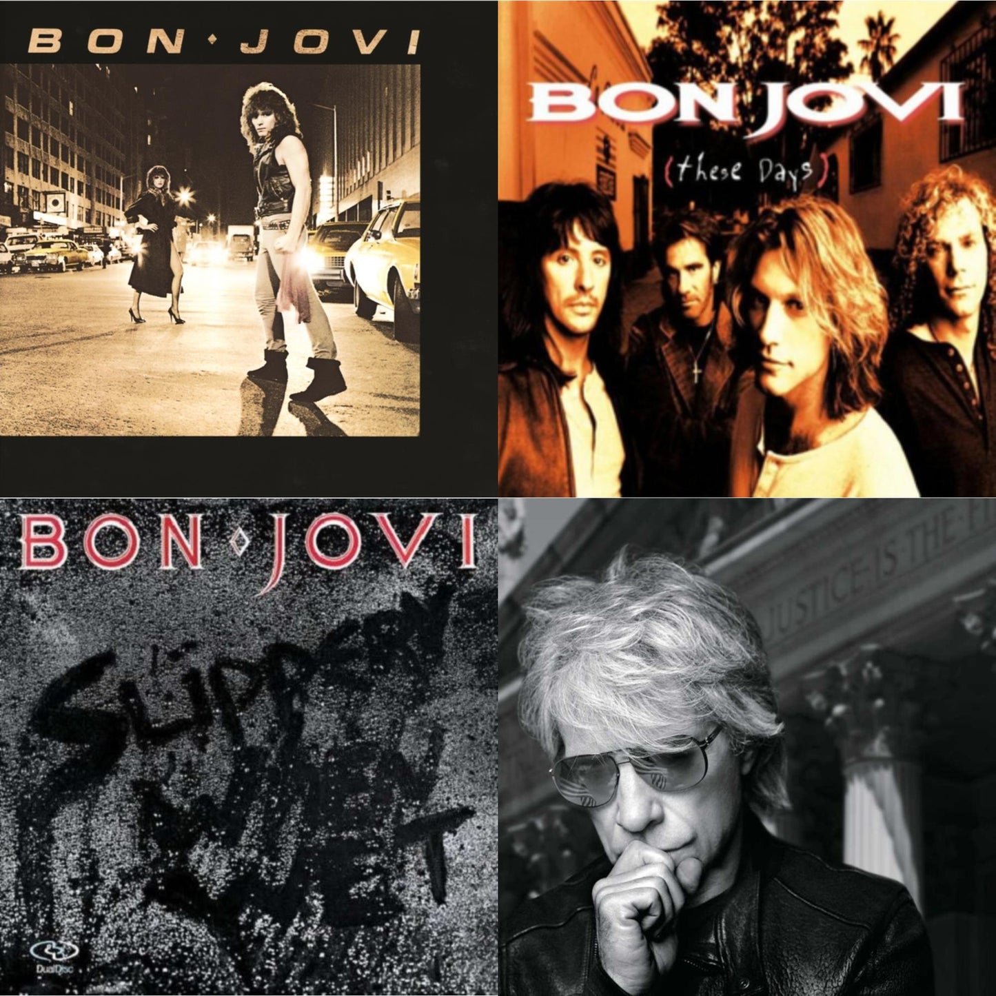 Bon Jovi - 2020 (2LP/Gold Vinyl) & Bon Jovi (180G) & Slippery When Wet (180G) & These Days (180G)