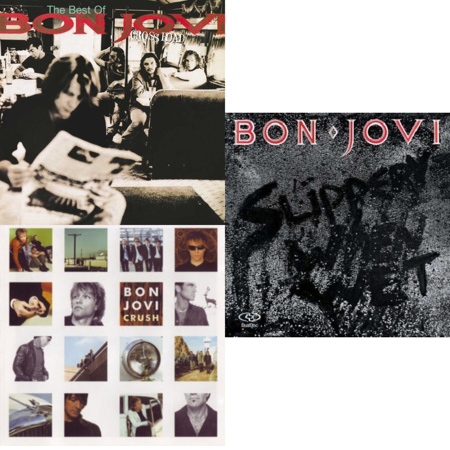 Bon Jovi - Cross Road (2LP) & Slippery When Wet (180G) & Crush (180G)