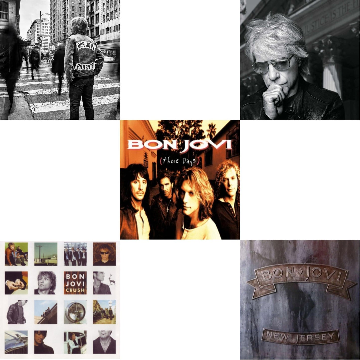 Bon Jovi - Forever & 2020 (2LP/Gold Vinyl) & New Jersey (180G) & These Days (180G) & Crush (180G)