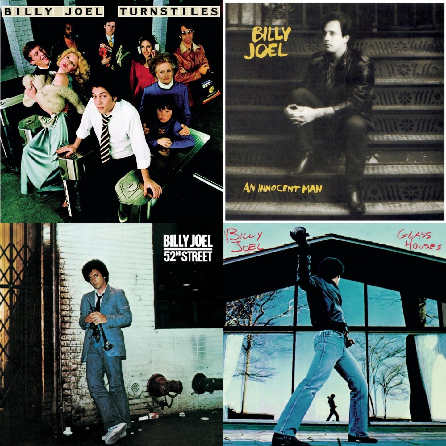 Billy Joel - Turnstiles & An Innocent Man & 52Nd Street & Glass Houses - CD Bundle