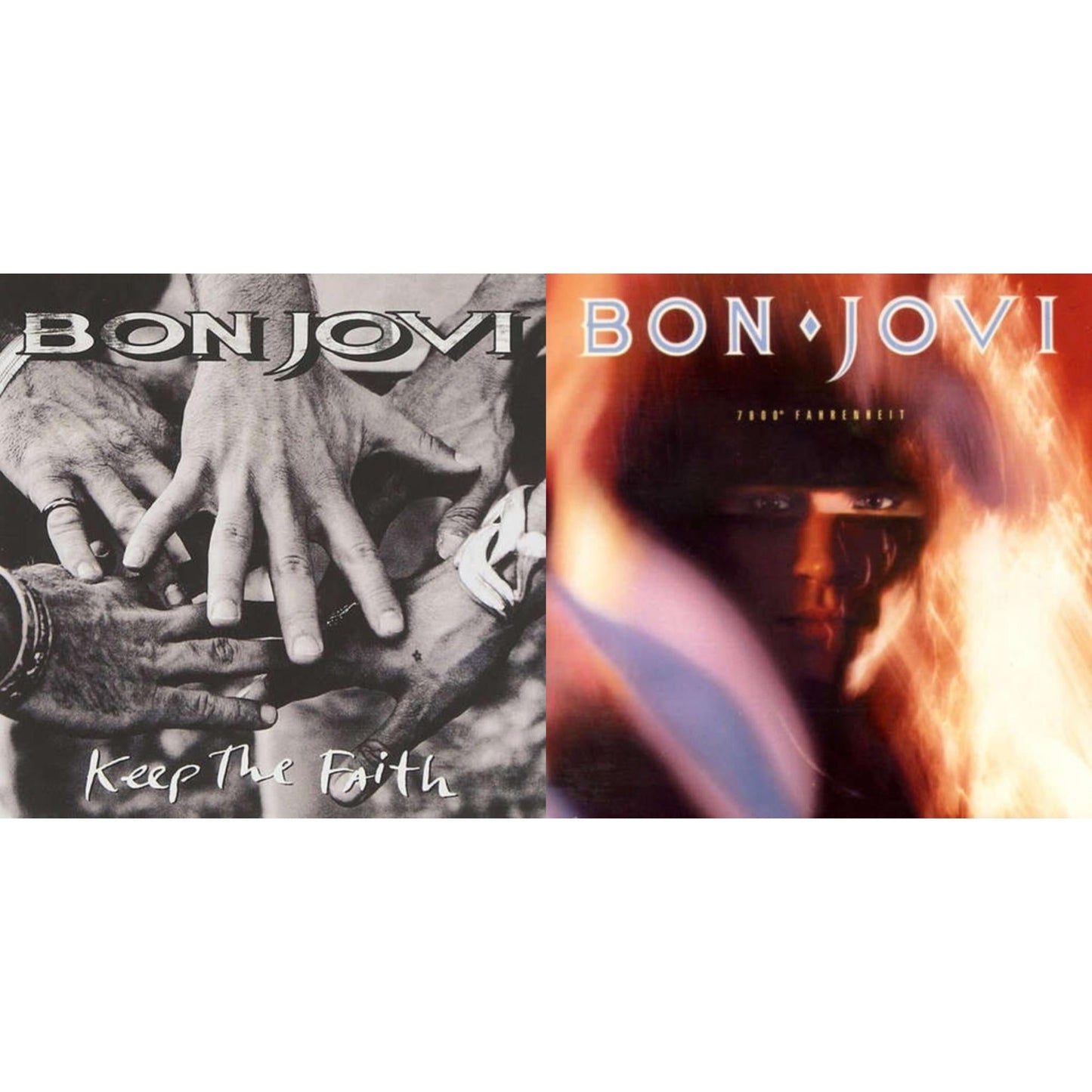 Bon Jovi - 7800º Fahrenheit (180G) & Keep The Faith (180G) - LP Vinyl Bundle