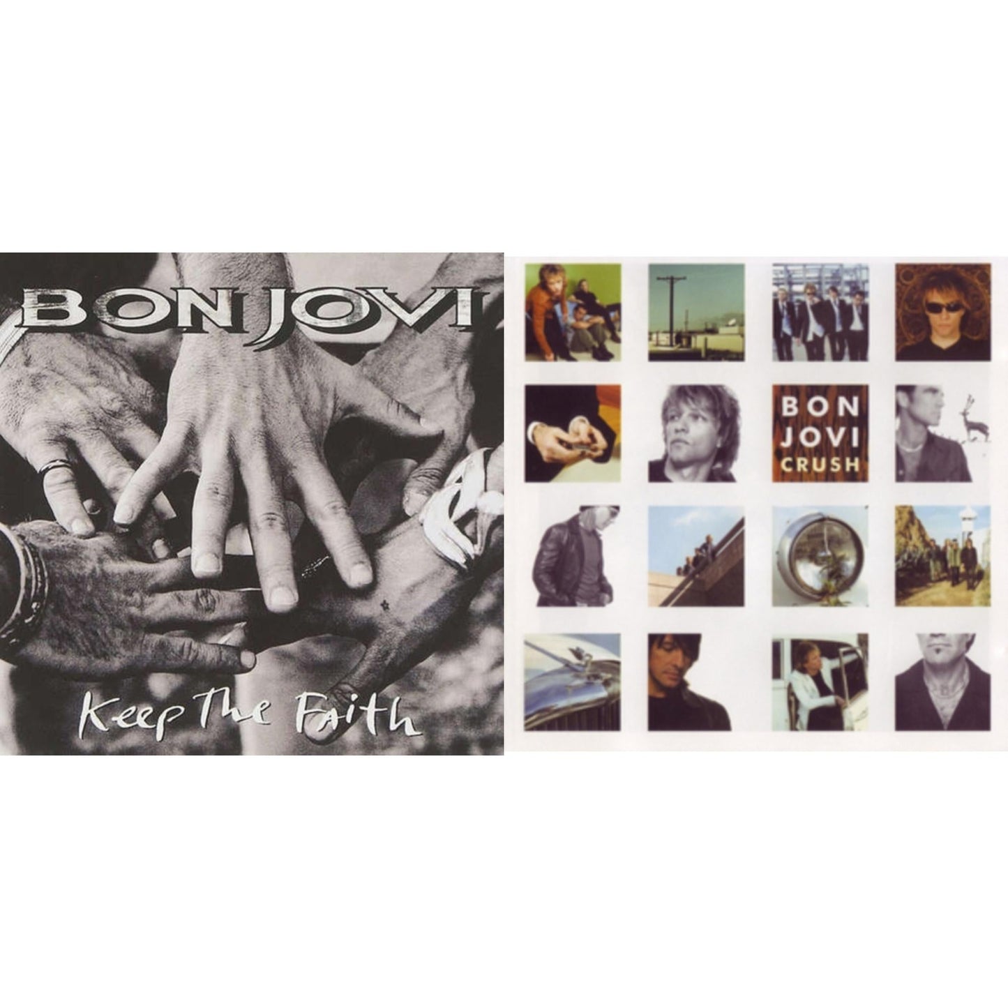 Bon Jovi - Keep The Faith (180G) & Crush (180G) - LP Vinyl Bundle