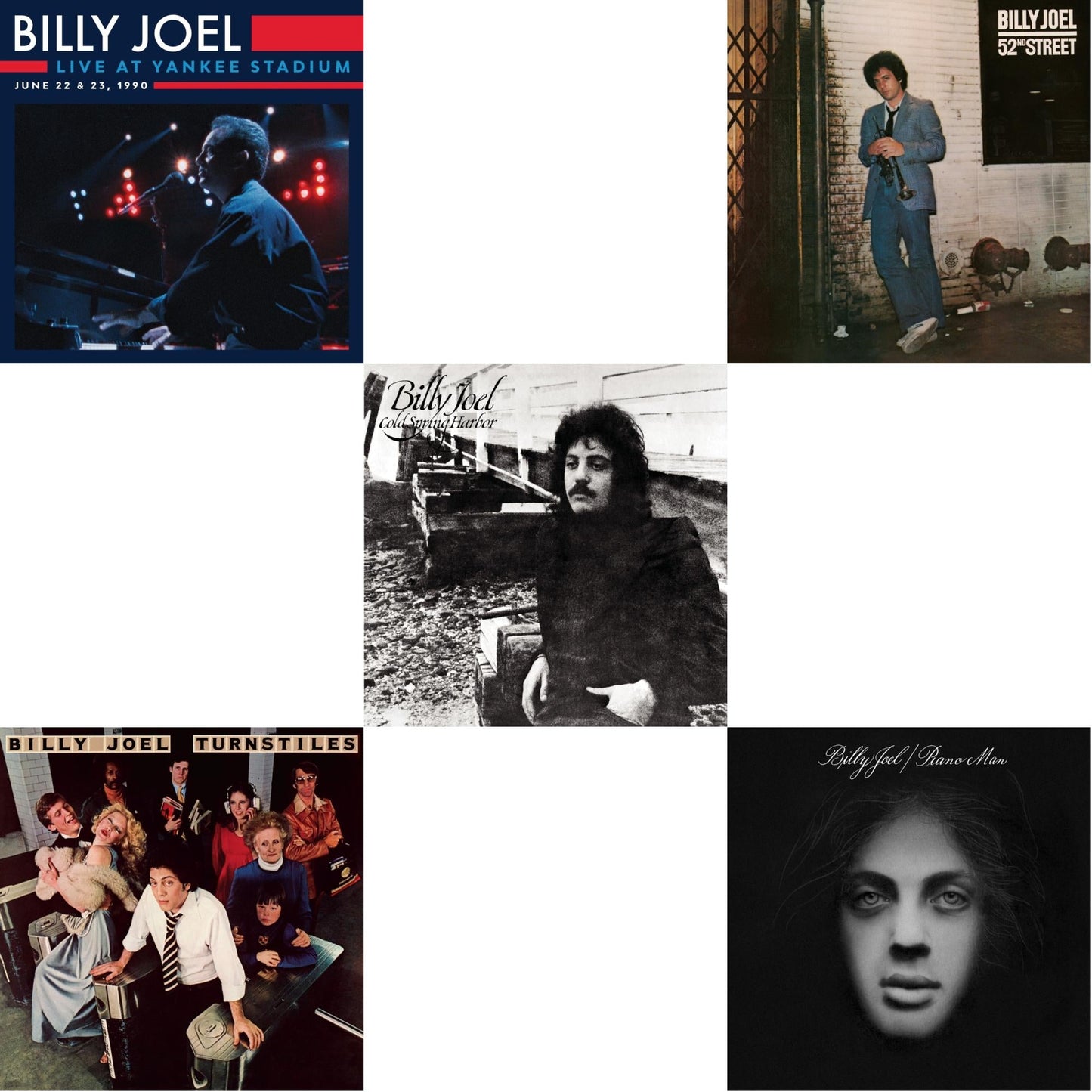 Billy Joel - Cold Spring Harbor & Piano Man & Turnstiles & 52Nd Street & Live At Yankee Stadium (3LP)