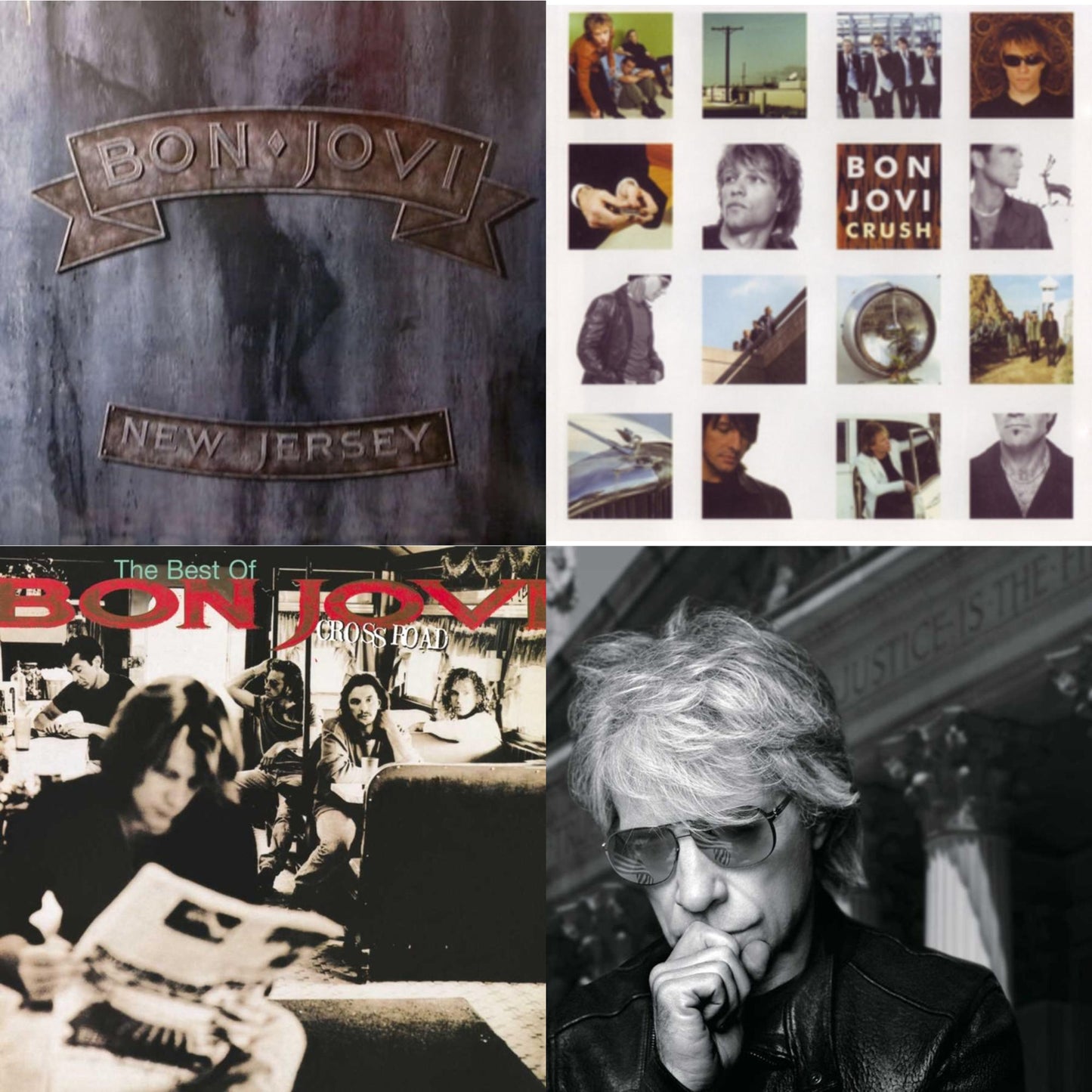 Bon Jovi - Cross Road (2LP) & 2020 (2LP/Gold Vinyl) & New Jersey (180G) & Crush (180G)