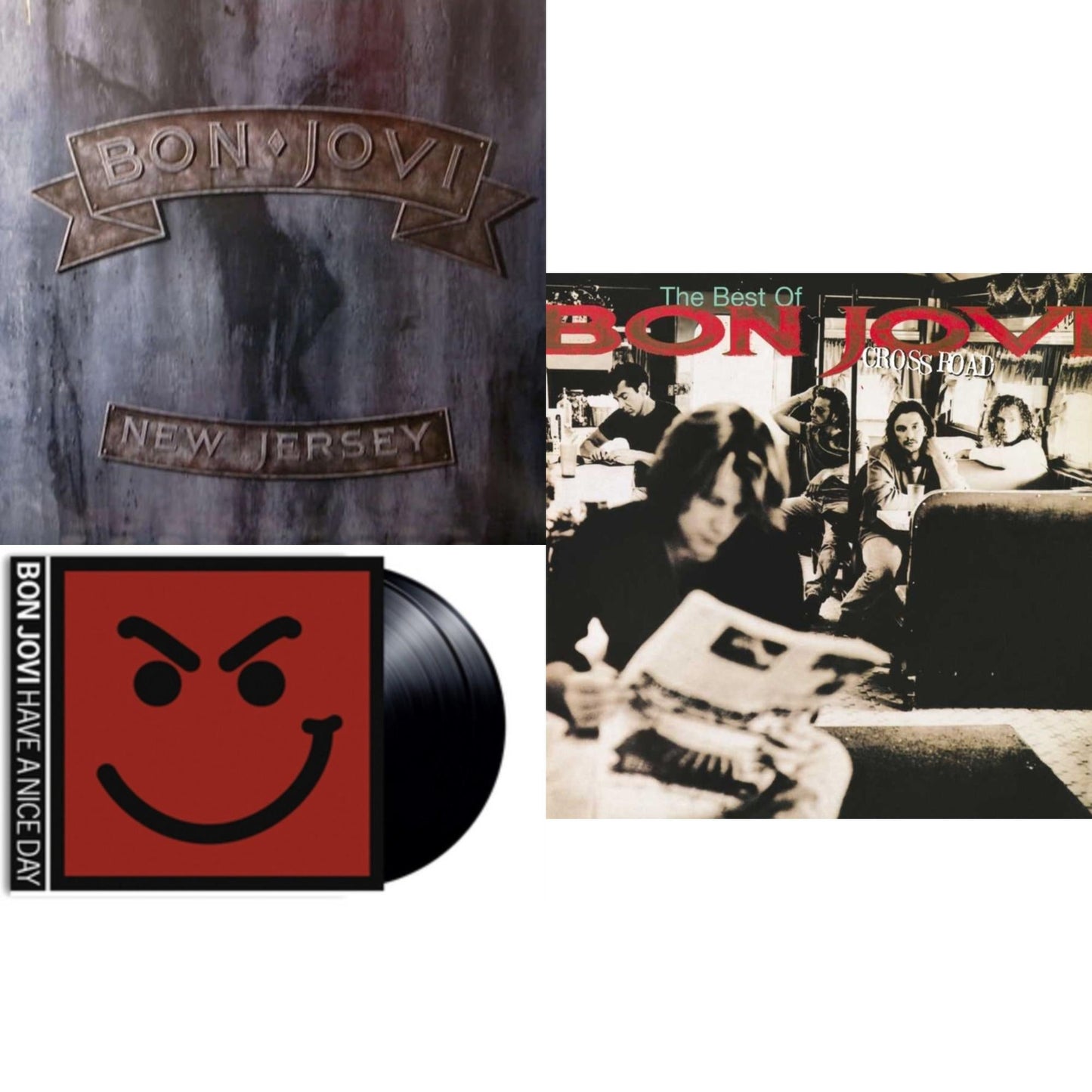 Bon Jovi - Cross Road (2LP) & New Jersey (180G) & Have A Niceday (180G)