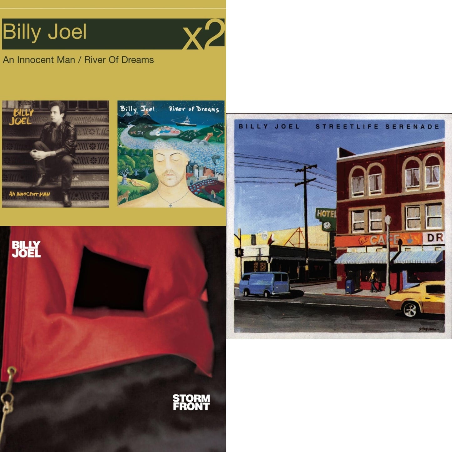 Billy Joel - Stormfront & Streetlife Serenade & River Of Dreams - CD Bundle