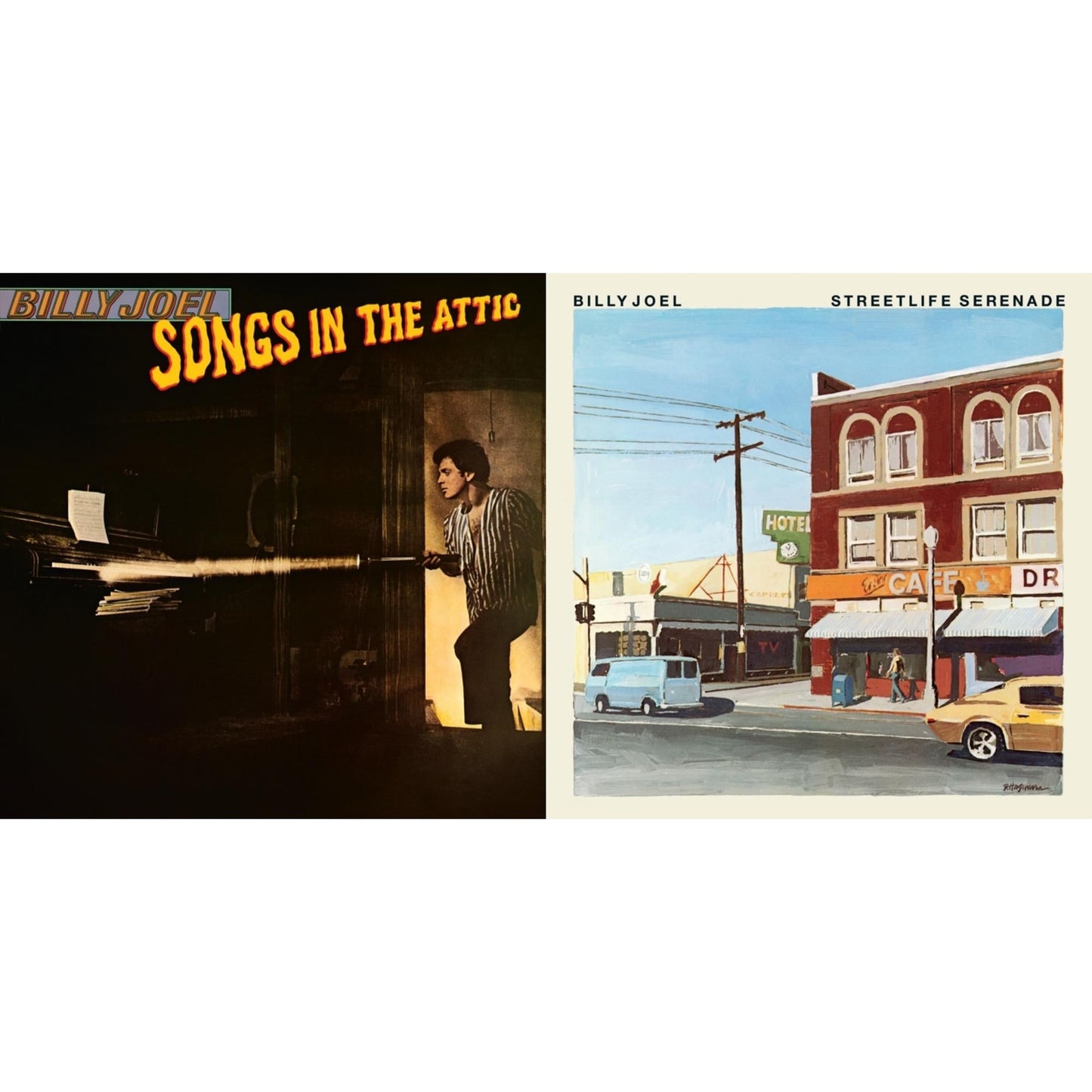 Billy Joel - Streetlife Serenade & Songs In The Attic - LP Vinyl Bundle