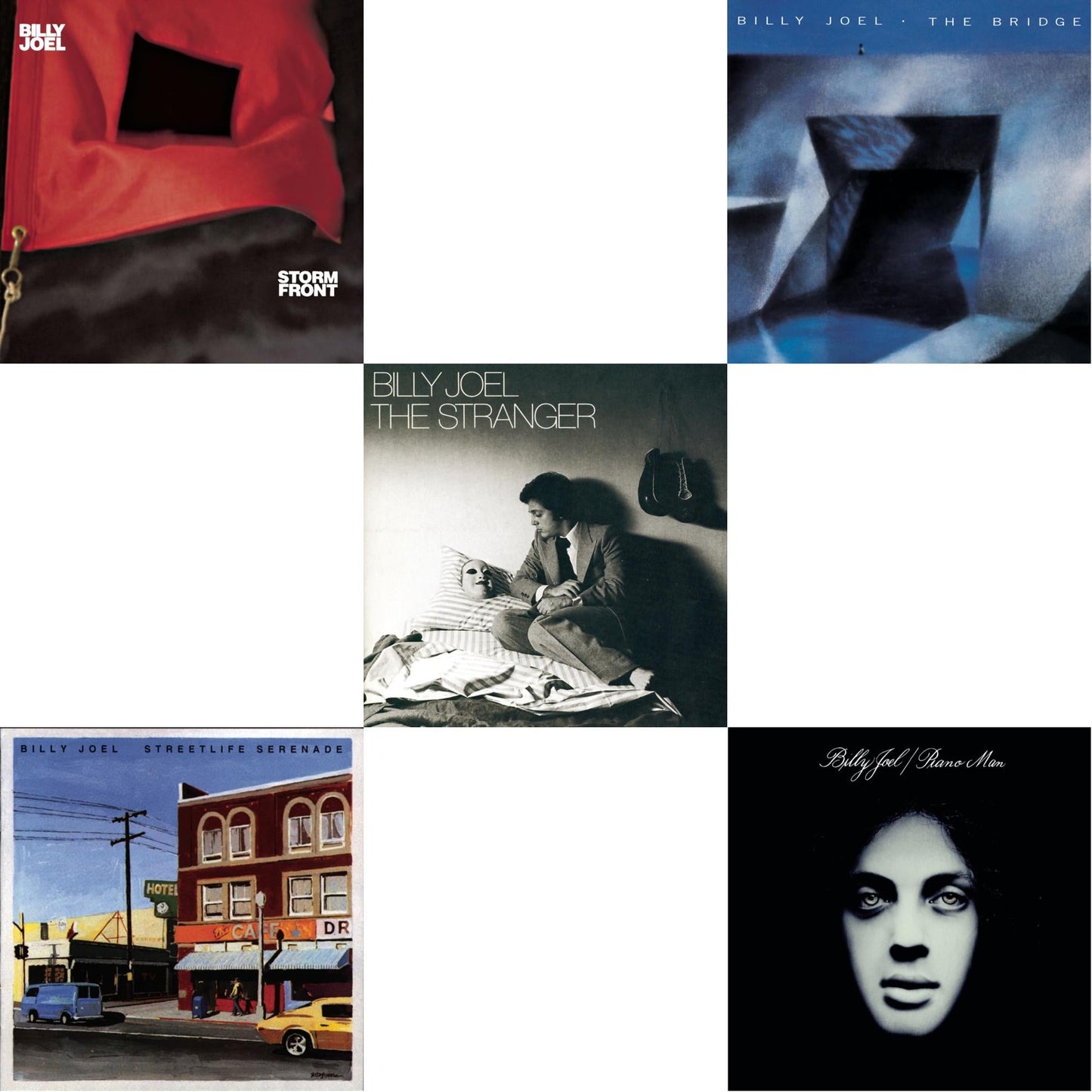 Billy Joel - Stormfront & Streetlife Serenade & Bridge & Piano Man & Stranger - CD Bundle