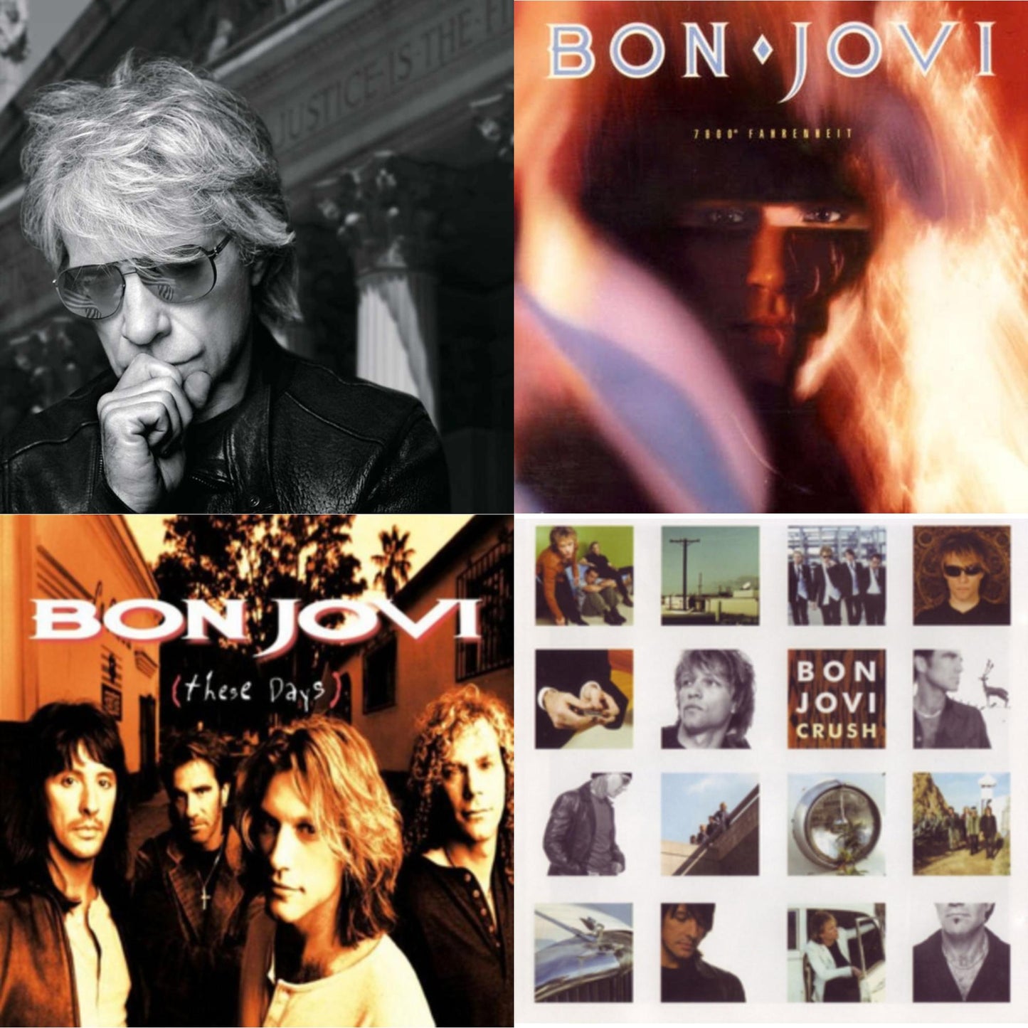 Bon Jovi - 2020 (2LP/Gold Vinyl) & 7800º Fahrenheit (180G) & These Days (180G) & Crush (180G)