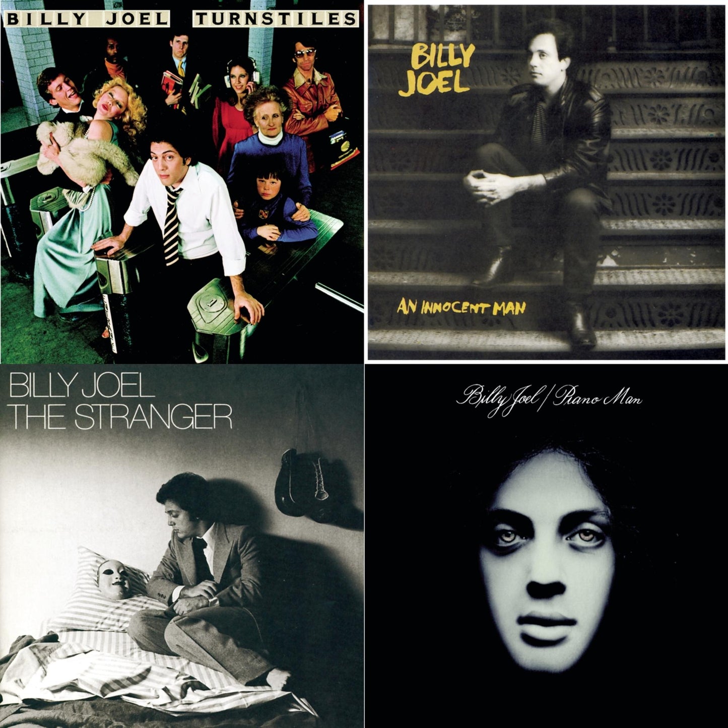 Billy Joel - Turnstiles & An Innocent Man & Piano Man & Stranger - CD Bundle