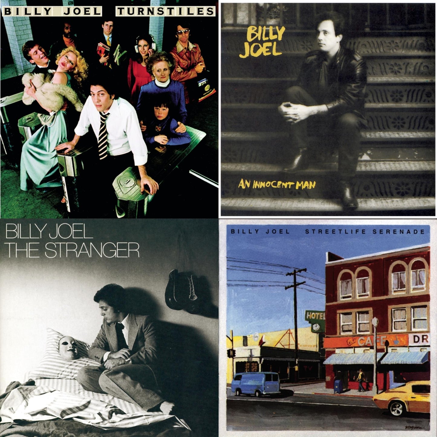 Billy Joel - Turnstiles & Streetlife Serenade & An Innocent Man & Stranger - CD Bundle