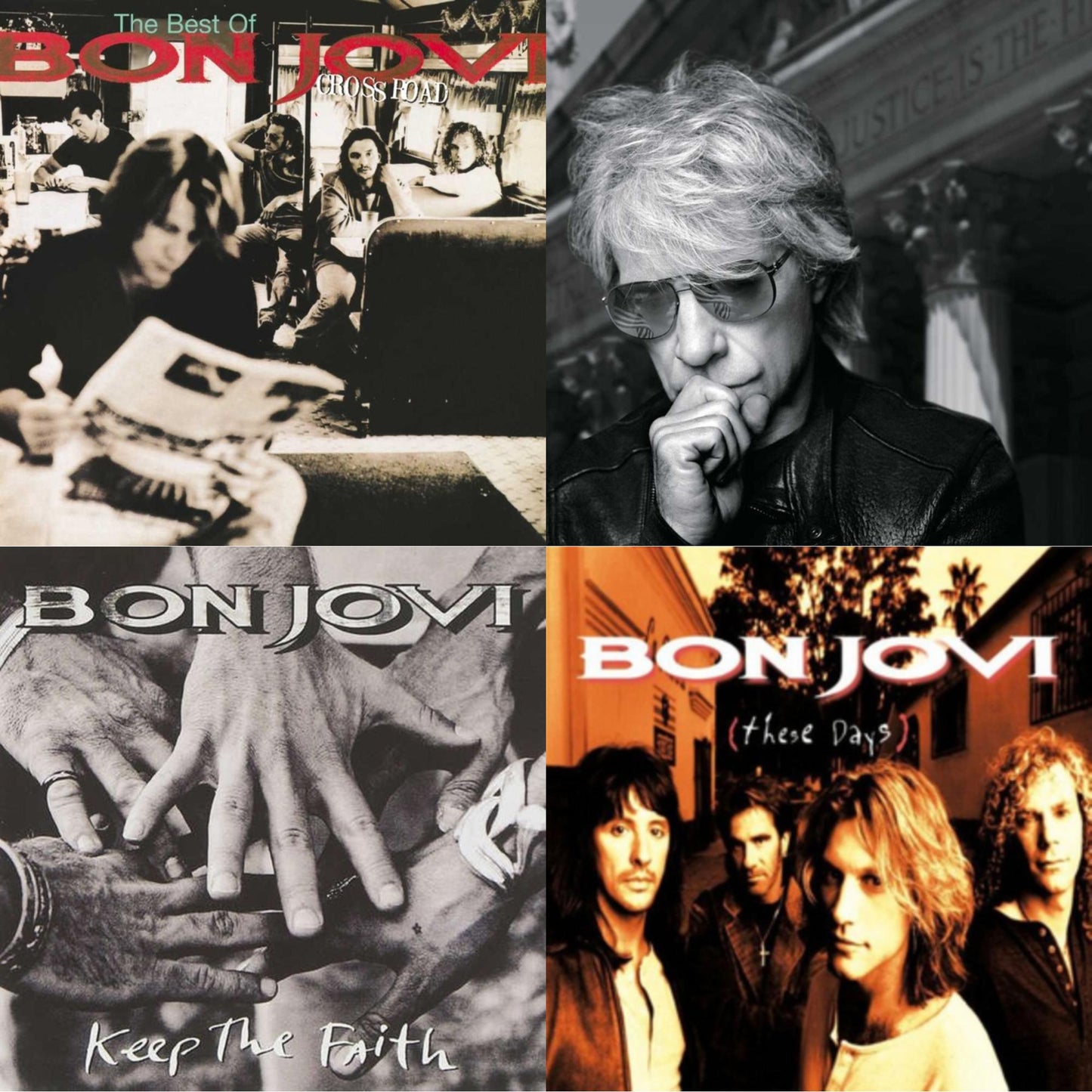 Bon Jovi - Cross Road (2LP) & 2020 (2LP/Gold Vinyl) & Keep The Faith (180G) & These Days (180G)