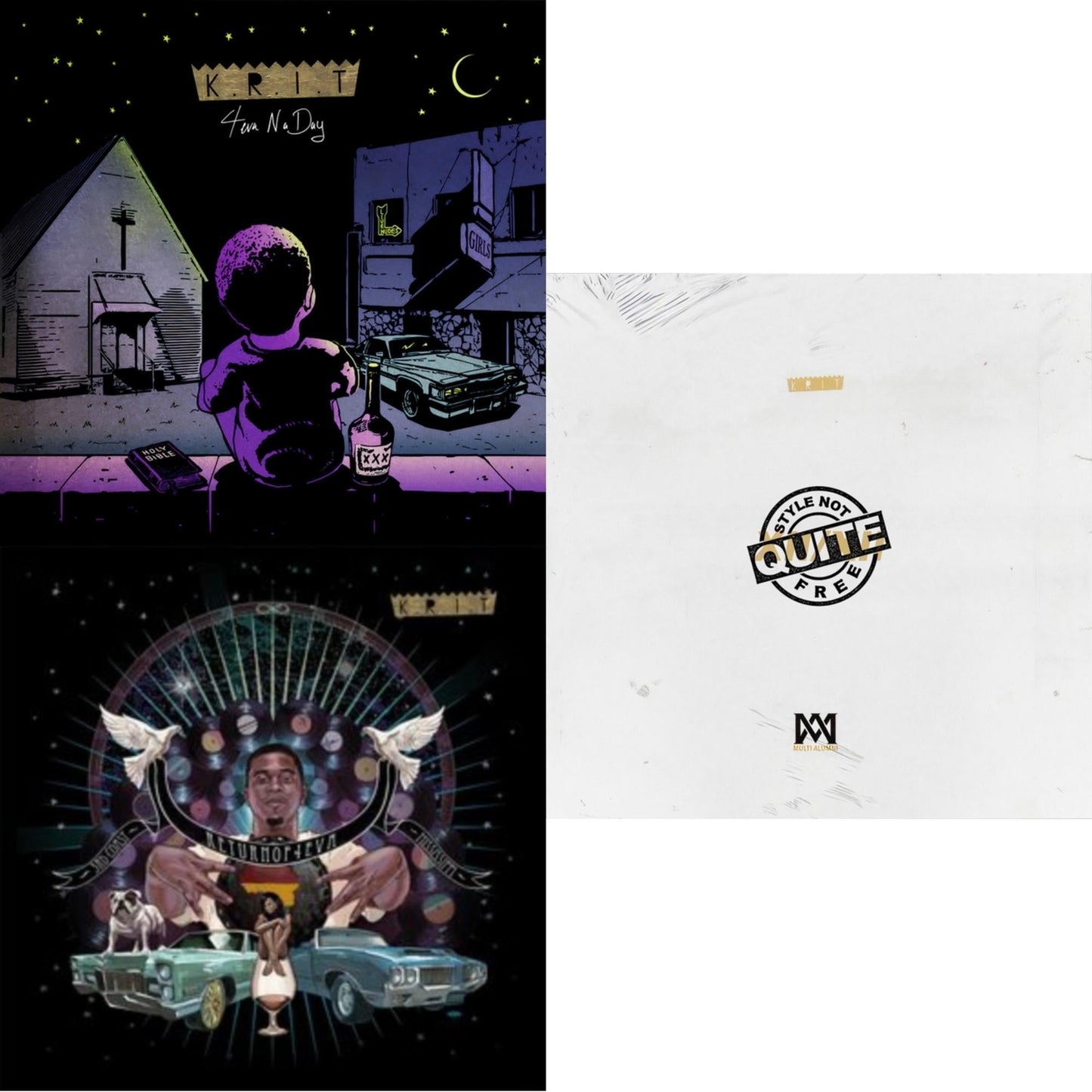 Big K.R.I.T. - A Style Not Quite Free (Limited/2LP) & 4Eva N A Day (Limited/2LP) & Return Of 4Eva (Limited/2LP)