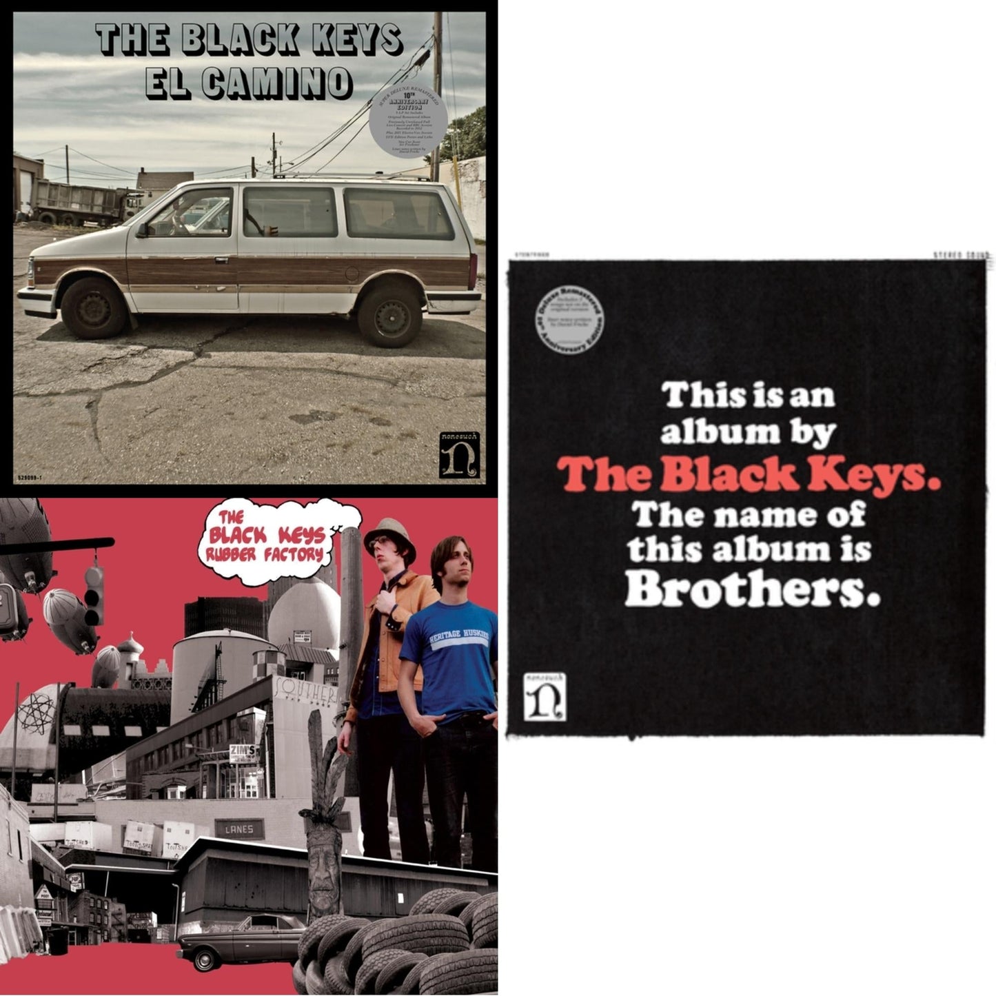 Black Keys - Rubber Factory & El Camino (10Th Anniversary Deluxe Edition/3LP) & Brothers (Deluxe Remastered Anniversary Edition)